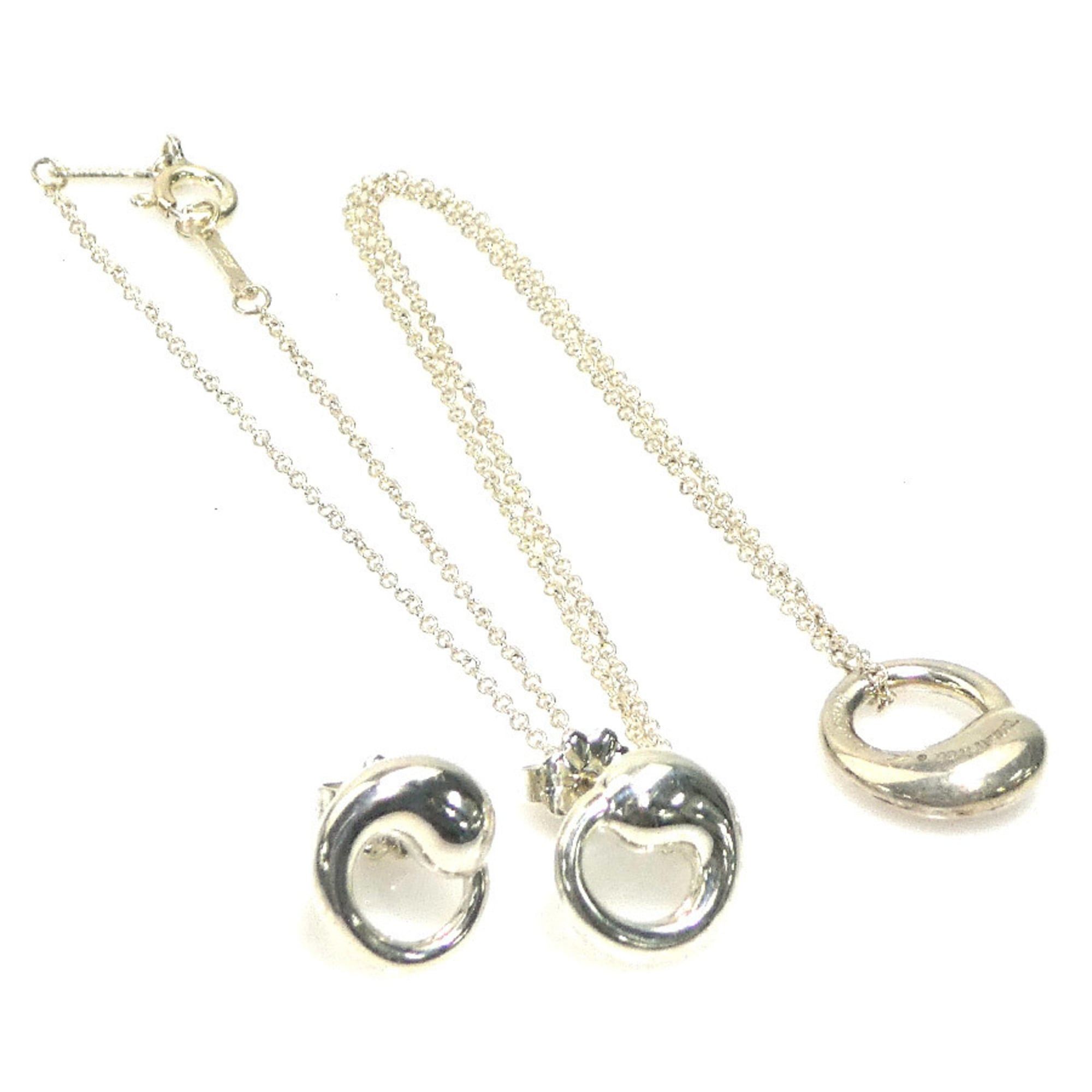Tiffany & Co. Tiffany & Co. Necklace and Earrings Set, Eternal Circle Design, Sterling Silver 925, Women's, Free Shipping, e61690k Size ONE SIZE - 1 Thumbnail