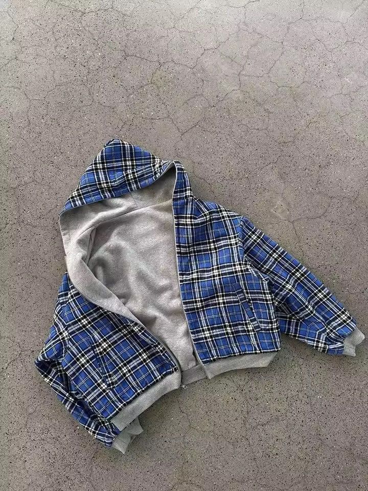 Japanese Brand Goth Y2k Striped Plaid Double Sided Size US S / EU 44-46 / 1 - 4 Thumbnail