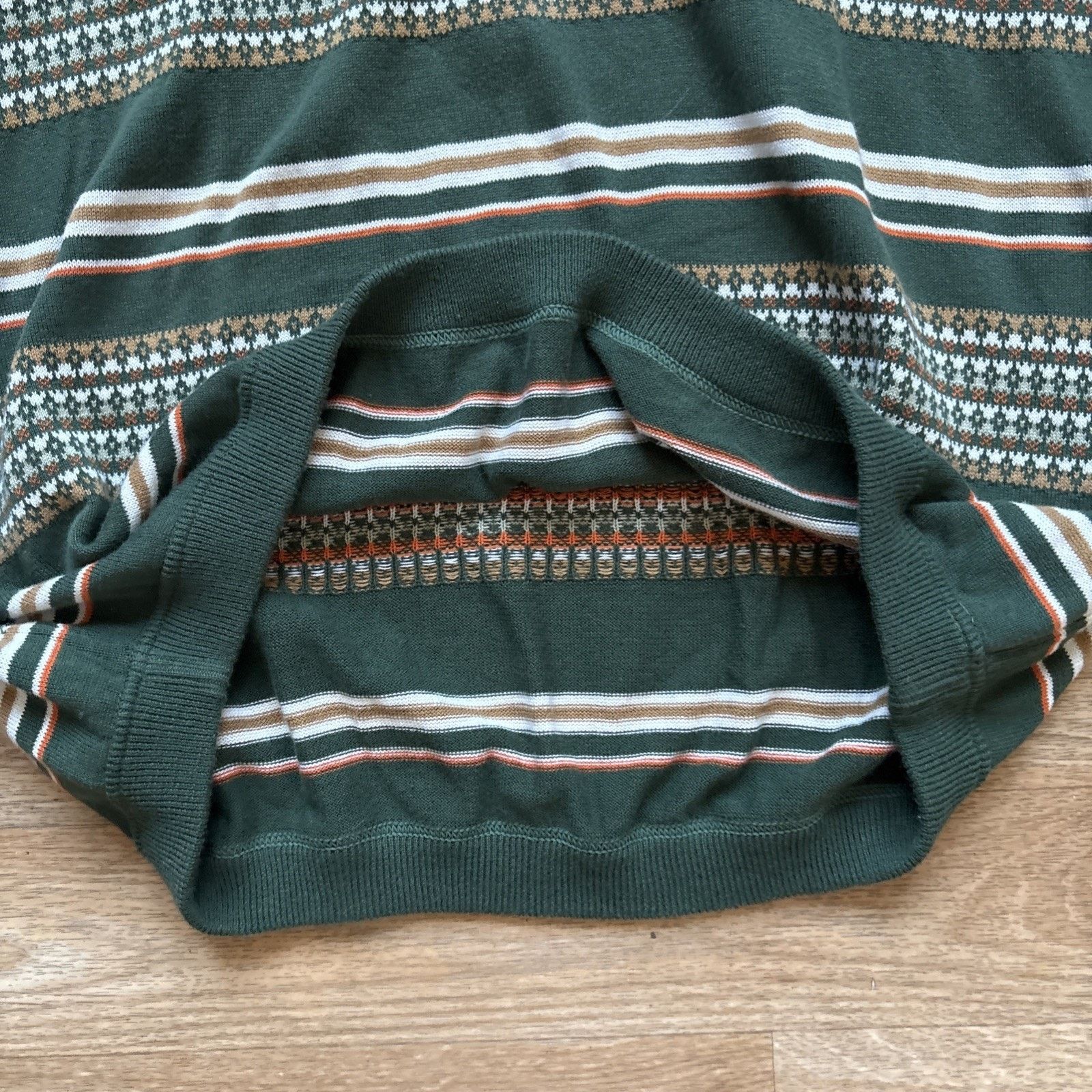 WEST RIDE West Ride JACQUARD Green Knit Cotton Size 42 Japan Pocket Size US L / EU 52-54 / 3 - 6 Thumbnail