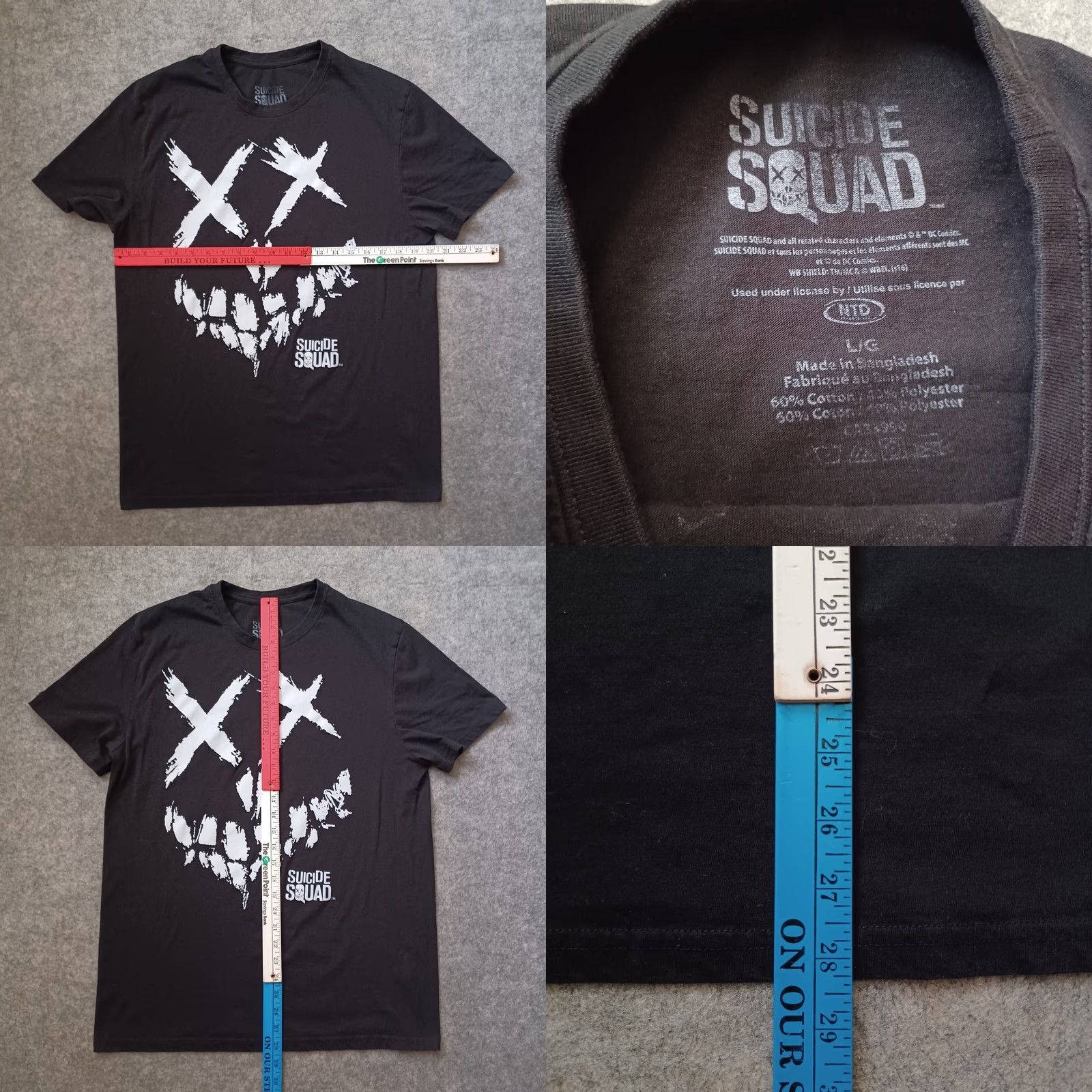 Fruit Of The Loom Suicide Squad Savage Marvel T Shirts Mens L Black Lot of 4 Mixed Short Sleeve Size US L / EU 52-54 / 3 - 8 Thumbnail