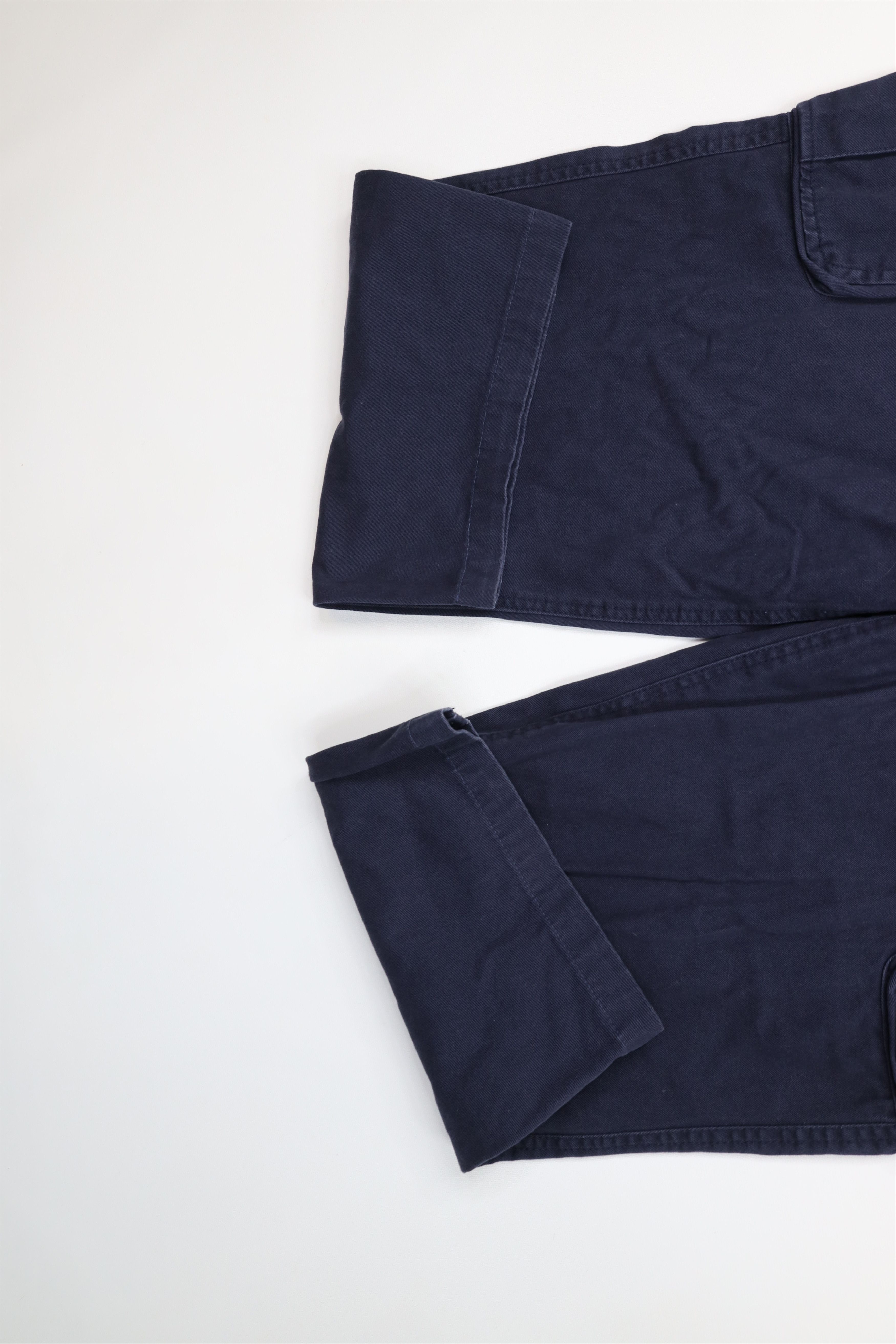 Vintage Vintage 90s Y2K Streetwear Wide Leg Cargo Pants Navy Cotton Size US 36 / EU 52 - 5 Thumbnail