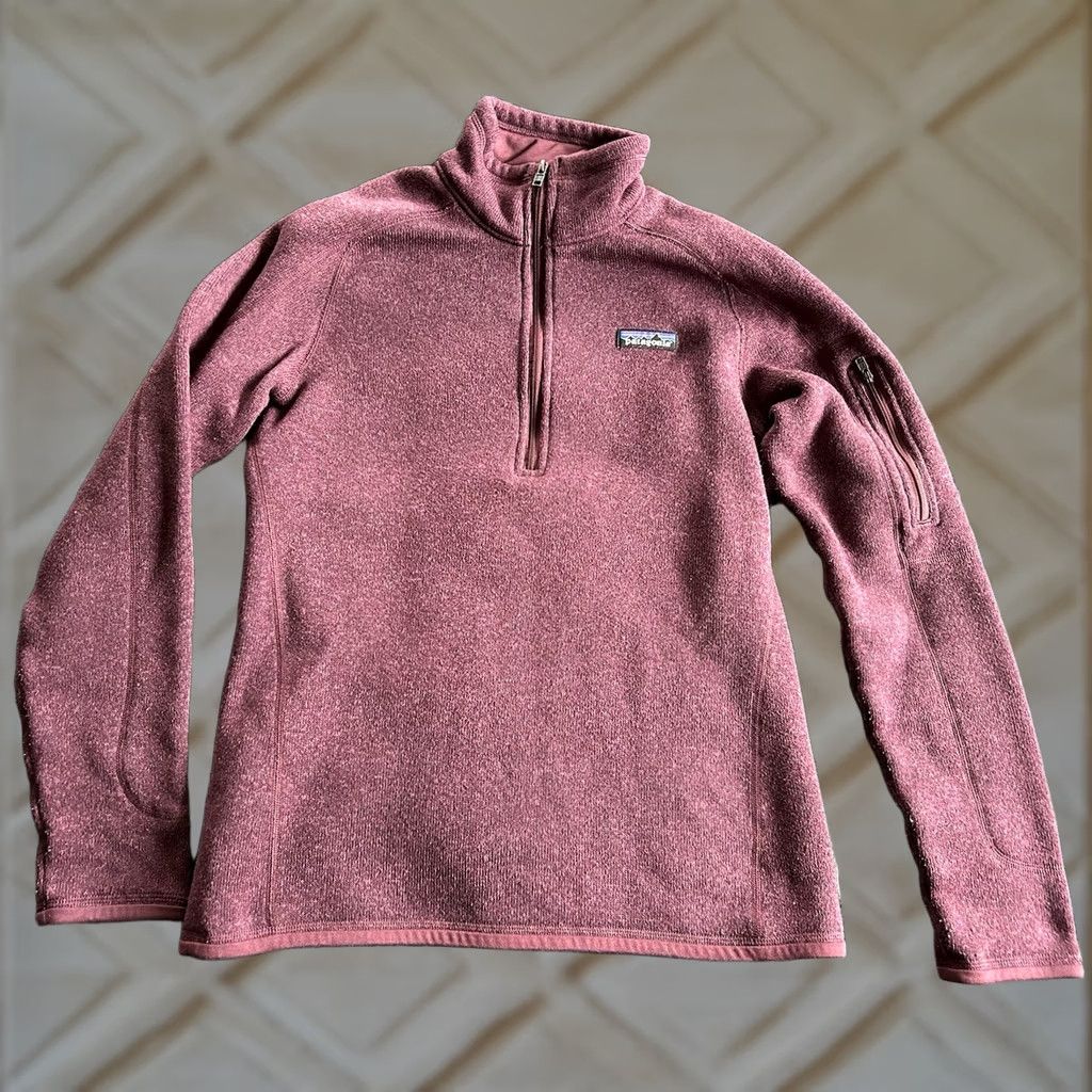 Patagonia Patagonia Better Sweater Womens Medium Red Maroon 1/4 Zip Fleece Pullover Jacket Size M / US 6-8 / IT 42-44 - 1 Thumbnail