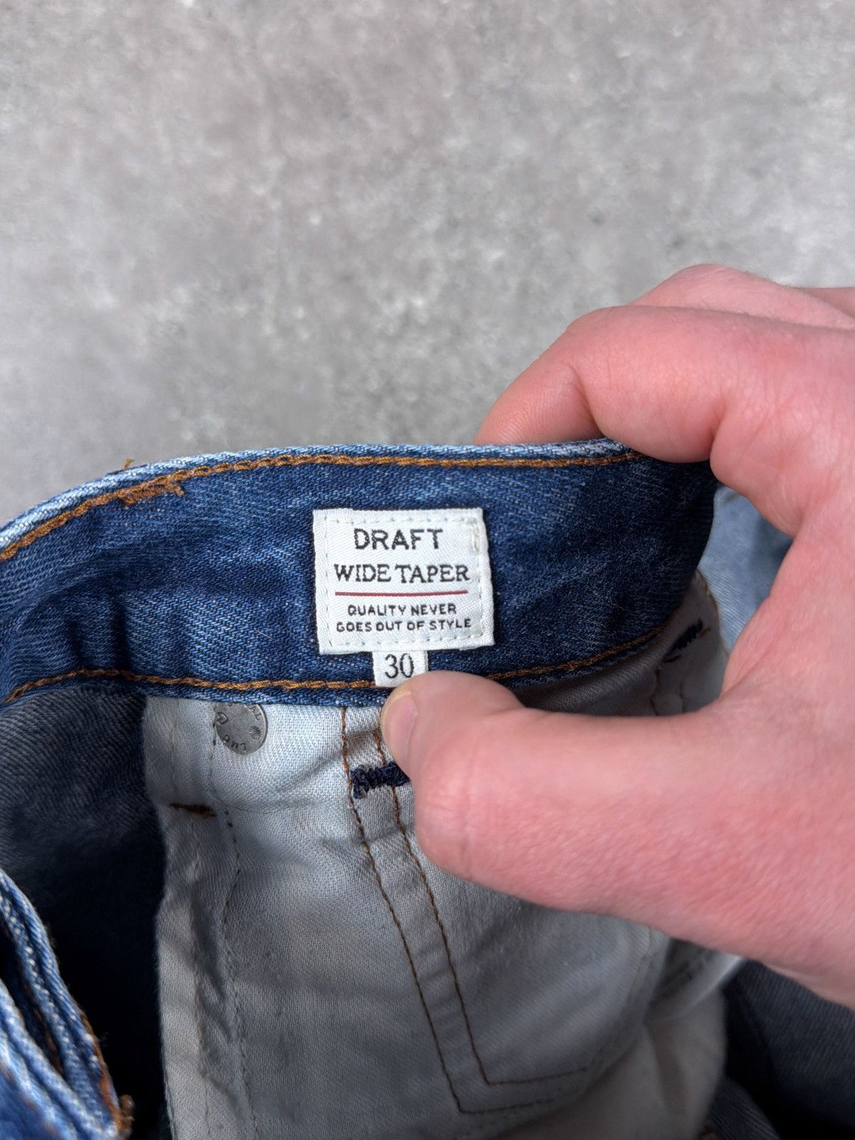 Levi's Made & Crafted Levi's Made & Crafted Draft Wide Taper selvedge denim Jeans Size US 30 / EU 46 - 6 Thumbnail