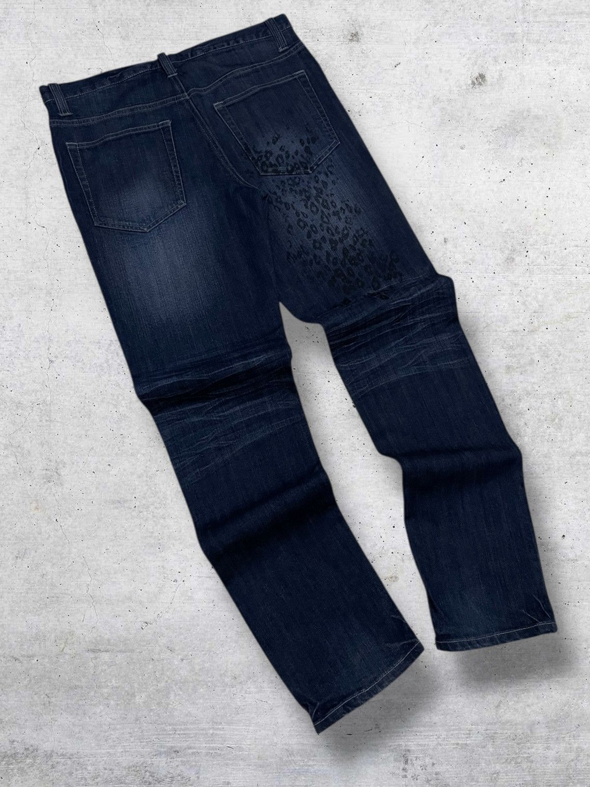 Japanese Brand VINTAGE RUBIK JAPAN CRAFTED ARCHIVE LEOPARD PUNK OG DENIM Size US 32 / EU 48 - 9 Thumbnail