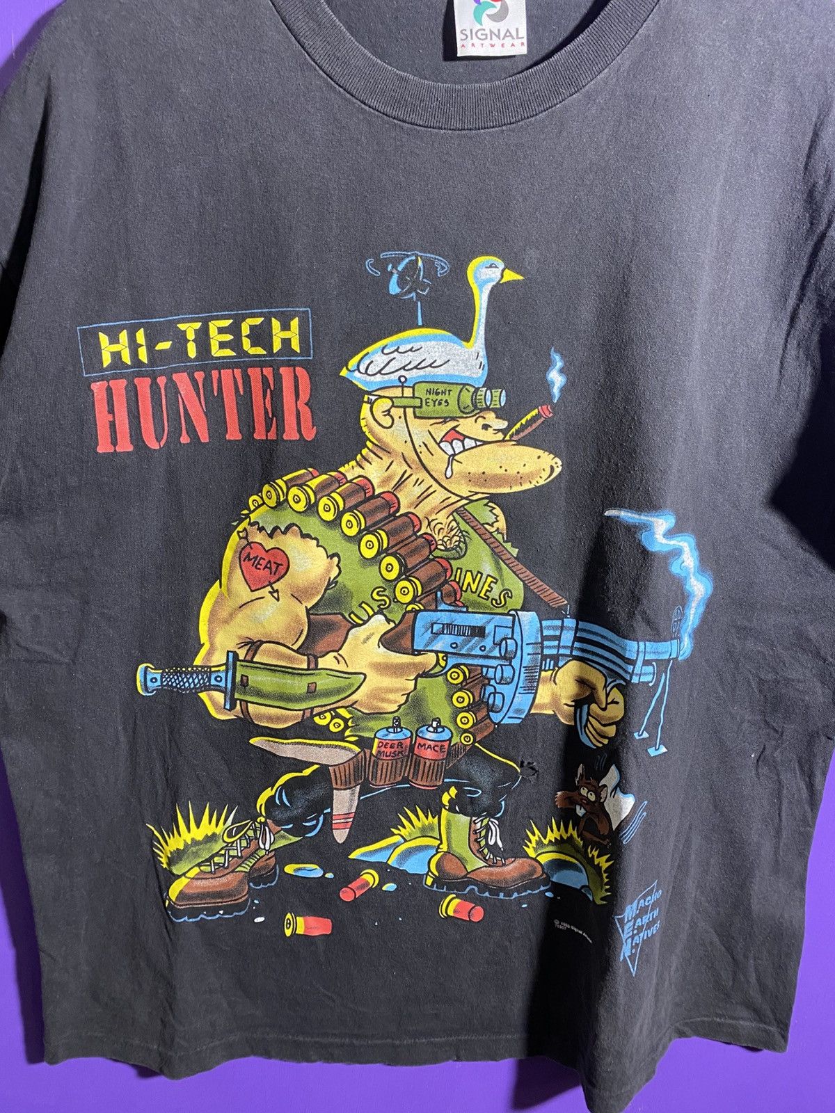 Vintage Vintage 1996 Hi-Tech hunter marines t-shirt Size US XL / EU 56 / 4 - 3 Thumbnail