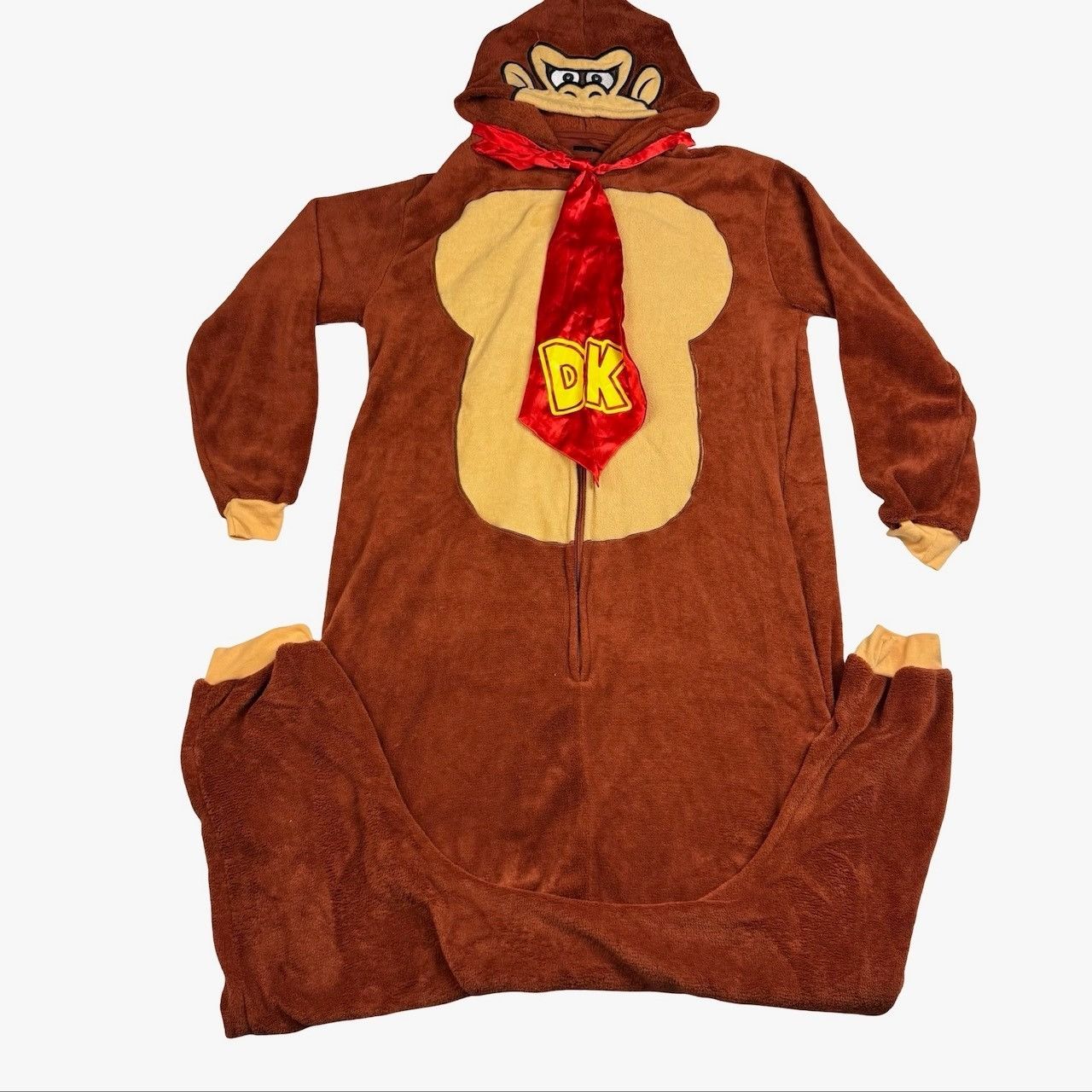 Other Donkey Kong Hooded Costume with Tie Zip Hooded Costume Brown Size US M / EU 48-50 / 2 - 2 Thumbnail