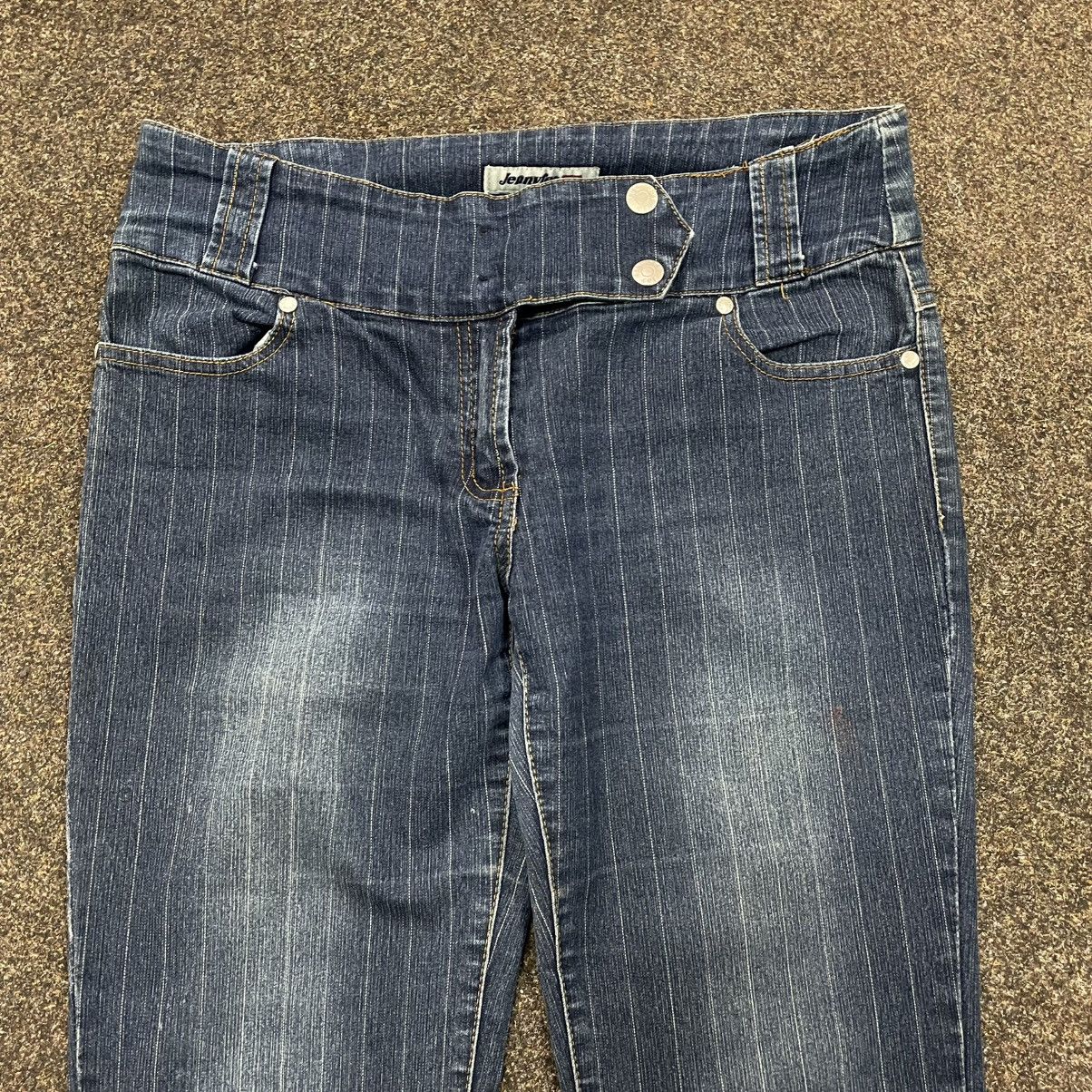 Vintage Y2K Vintage Flared Bootcut Jeans Sun Faded Distressed Skate Size 32" / US 10 / IT 46 - 5 Thumbnail