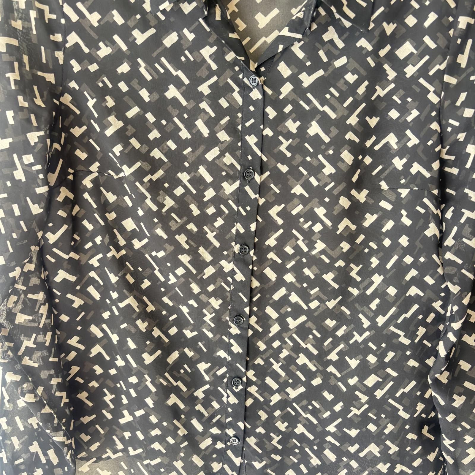 Other I LOVE H81 Patterned Sheer Blouse Size S / US 4 / IT 40 - 7 Thumbnail