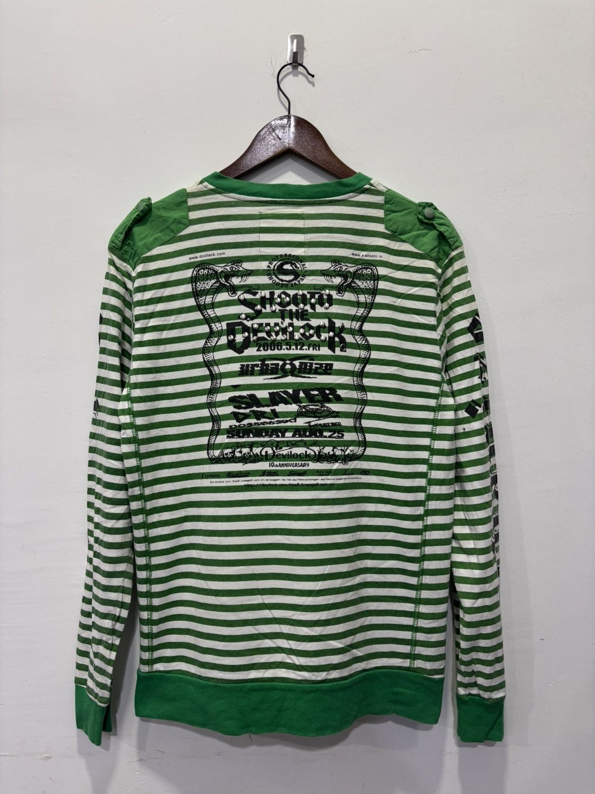 Devilock × Vintage Vintage Devilock Stripe Tshirt Size US L / EU 52-54 / 3 - 2 Thumbnail