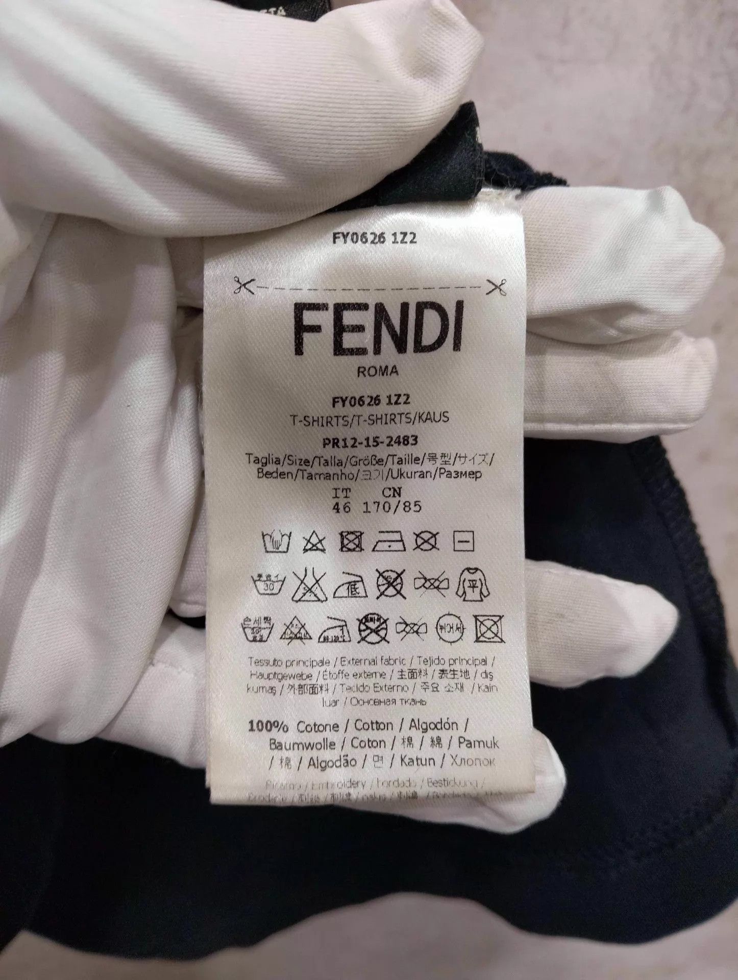 Fendi FENDI Monster Eyes short sleeve T-shirt 46 Size US S / EU 44-46 / 1 - 5 Thumbnail
