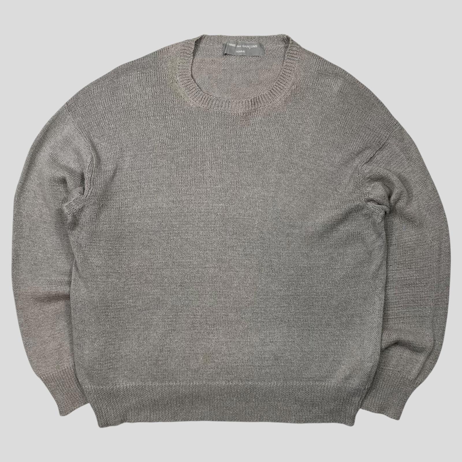 Comme des Garcons Comme Des Garçons Homme 1994 Cotton + Linen Knit Jumper - M Size US M / EU 48-50 / 2 - 1 Thumbnail