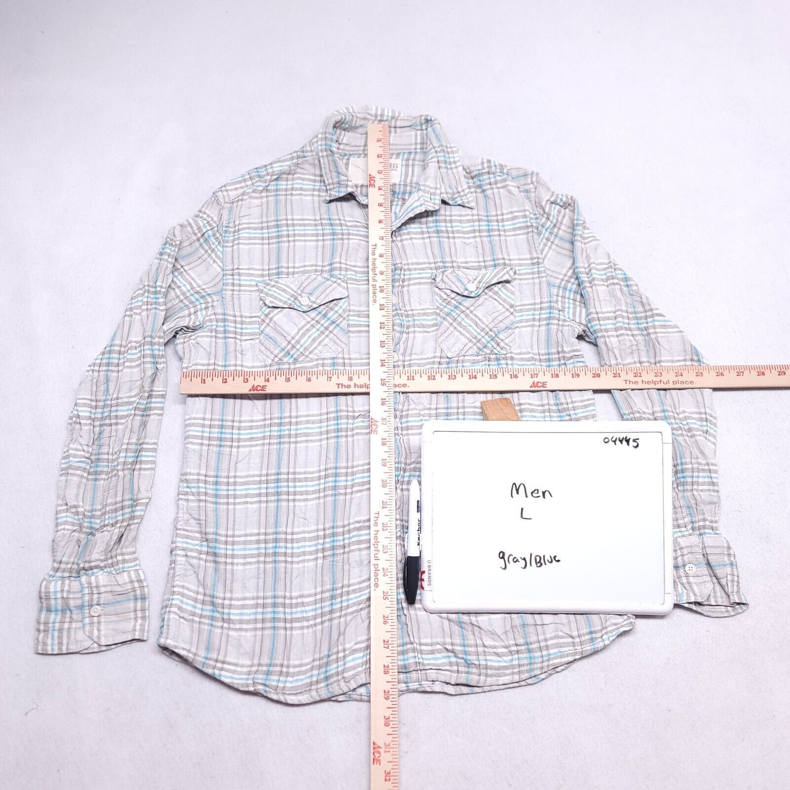 Urban Pipeline Urban Pipeline Tartan Flannel Shirt Mens Size Large L Gray Size US L / EU 52-54 / 3 - 6 Thumbnail