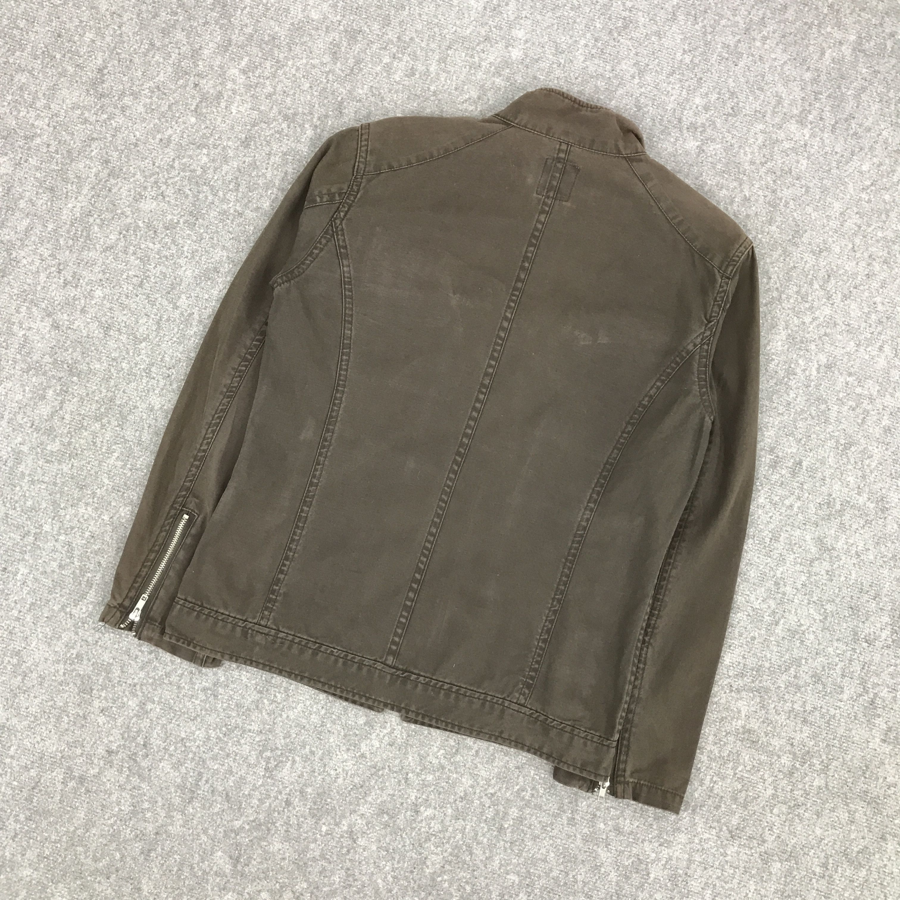 Japanese Brand THRUXTON NEW PROPOSAL BIKER STYLE FADED JACKET Size US M / EU 48-50 / 2 - 4 Thumbnail