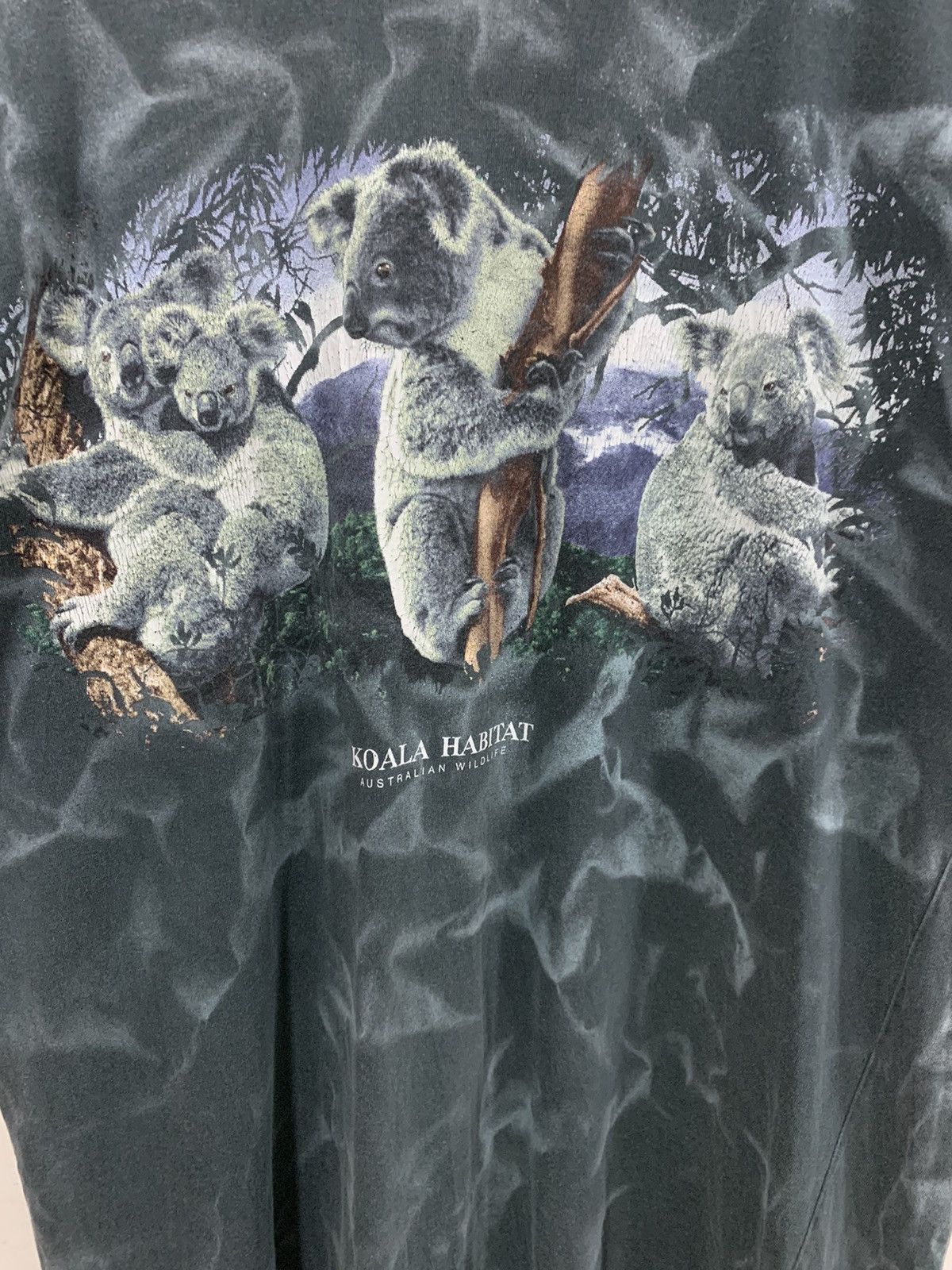 Man Made In Australia Vintage Koala Habitat Australian Wildlife Overdyed Size US XL / EU 56 / 4 - 2 Thumbnail