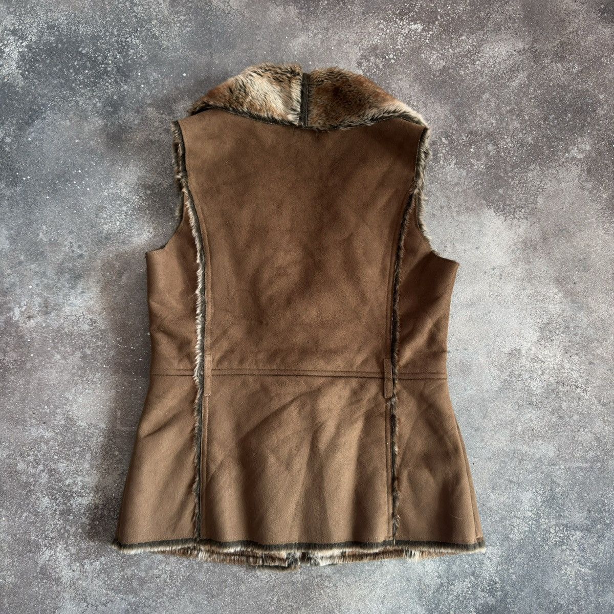 20471120 × Vintage Super Sexy Vintage Faux Fur Vest Size S / US 4 / IT 40 - 8 Thumbnail