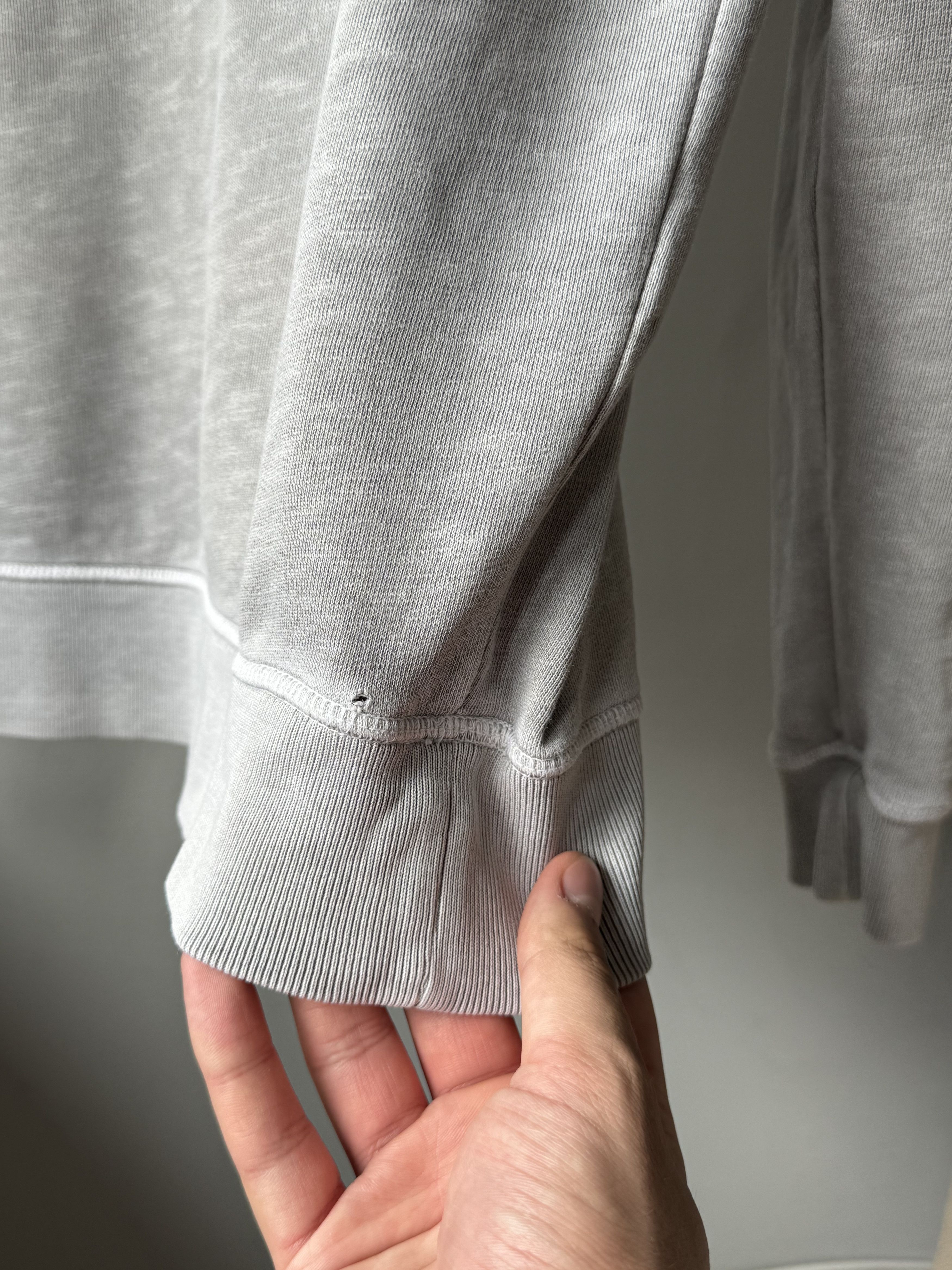 Allsaints Allsaints Wilde Crew Neck Grey Marl Cotton Logo Sweatshirt Size US XS / EU 42 / 0 - 14 Thumbnail