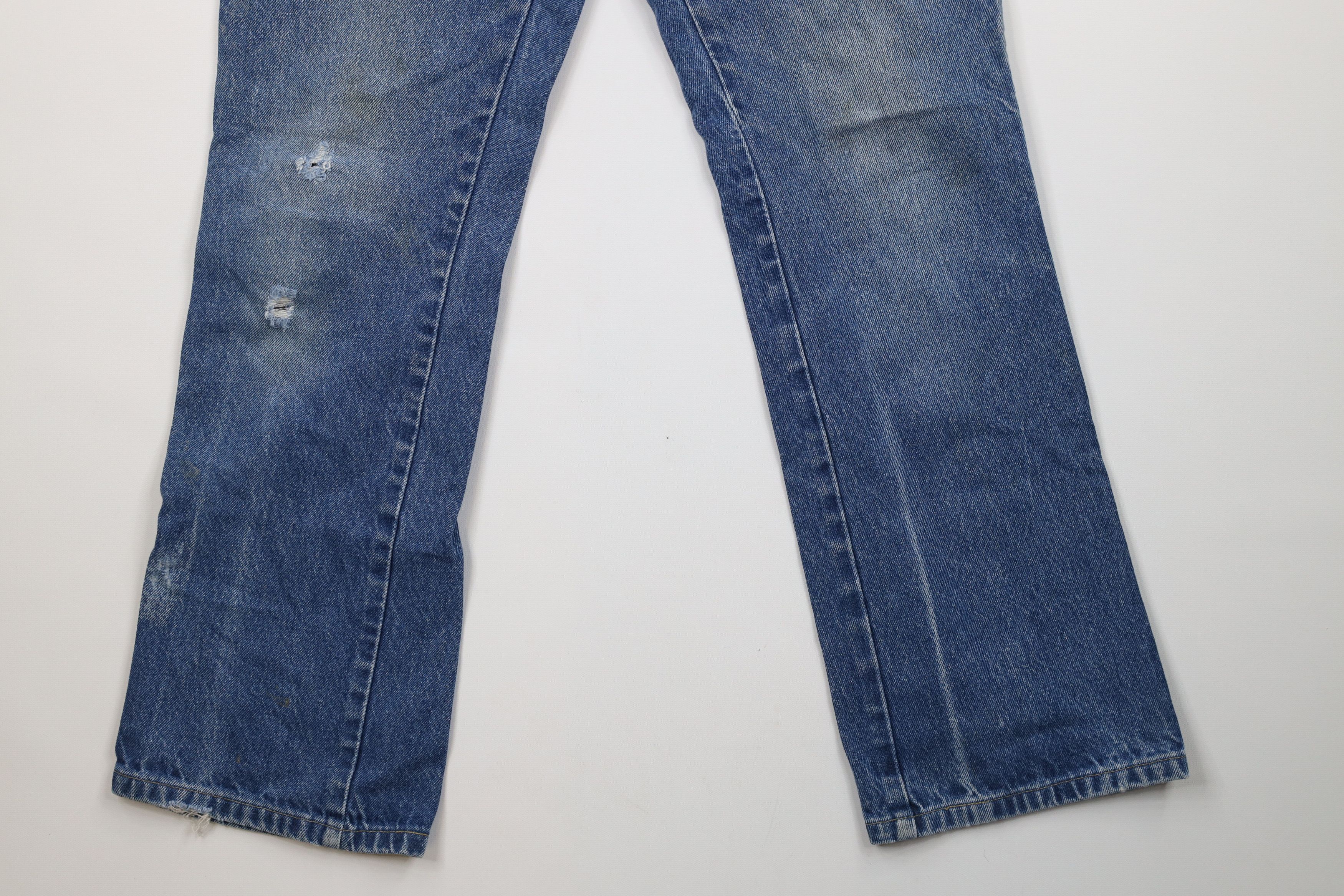 Vintage Vintage 90s Streetwear Flared Bootcut Denim Jeans Blue USA Size US 32 / EU 48 - 4 Thumbnail