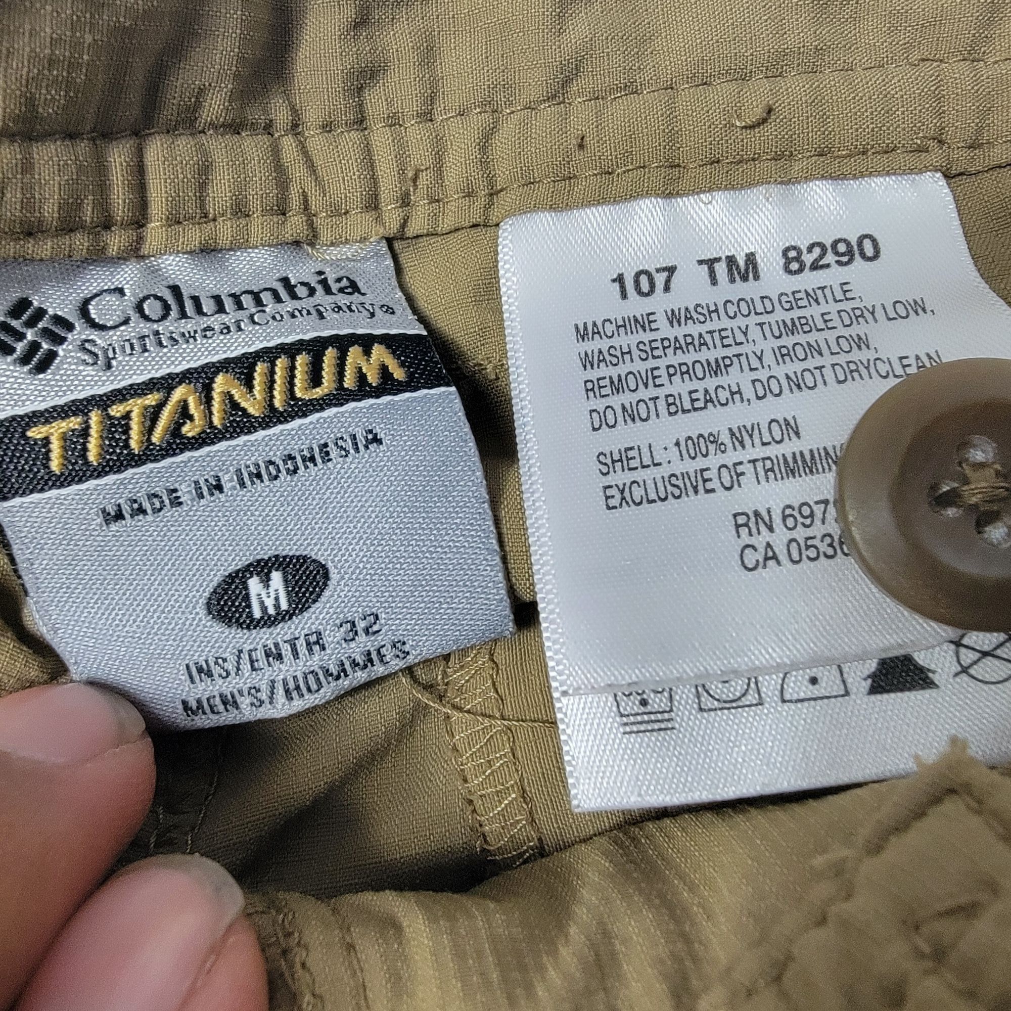 Columbia Columbia Titanium Mens Medium Tan Convertible Cargo Pants Hi Size US 40 / EU 56 - 4 Thumbnail