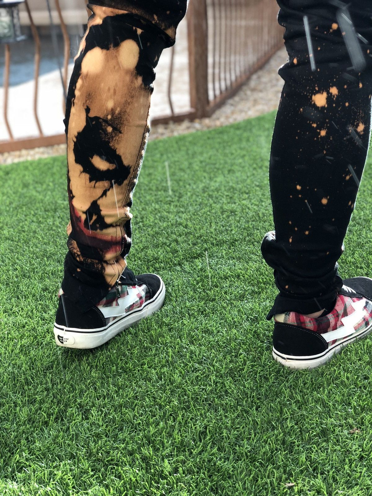 Kayden K Custom Joker Bleached Black Denim Jogger Size US 34 / EU 50 - 1 Thumbnail