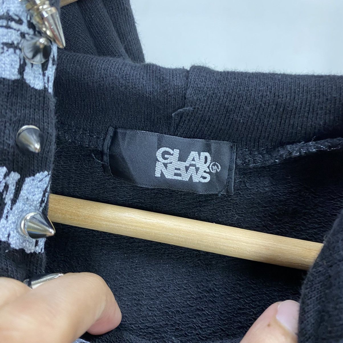 Beauty Beast Glad News Studded Japanese Brand Punk Bondage Hoodie Size S / US 4 / IT 40 - 12 Thumbnail