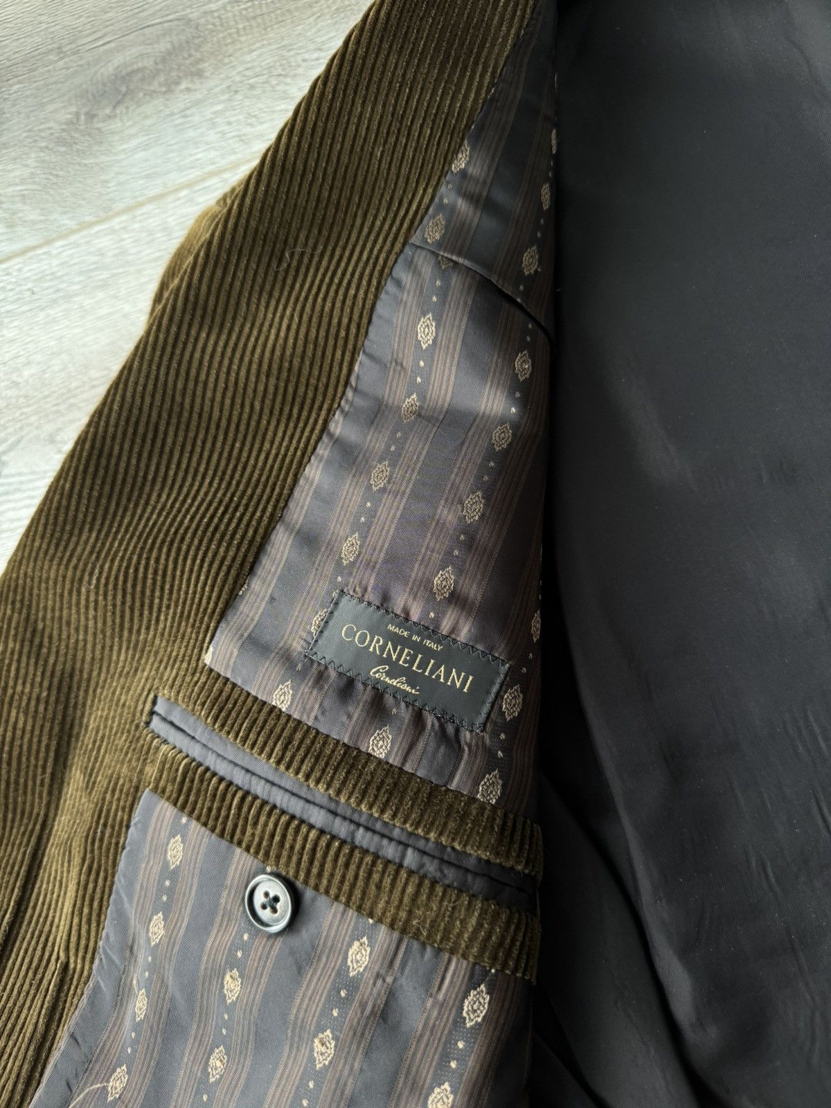 Corneliani Corneliani Corduroy Men's Blazer Size 48R - 8 Thumbnail