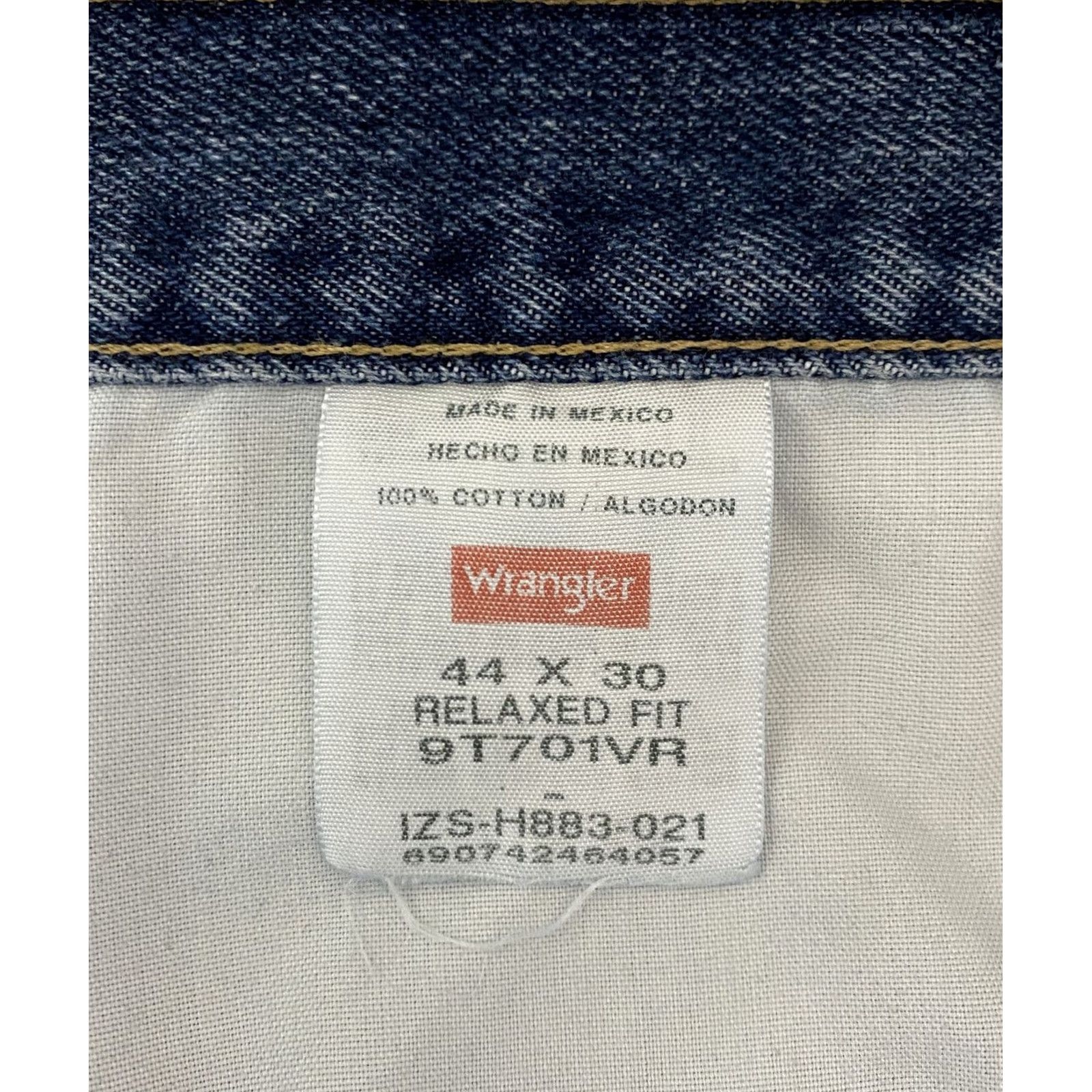 Wrangler Wrangler Jeans Mens 44x30 Blue Relaxed Fit Denim 5-Pocket Zipper Button Fly Comfort Guaranteed Mens Space9T701VR Size US 44 / EU 60 - 4 Thumbnail
