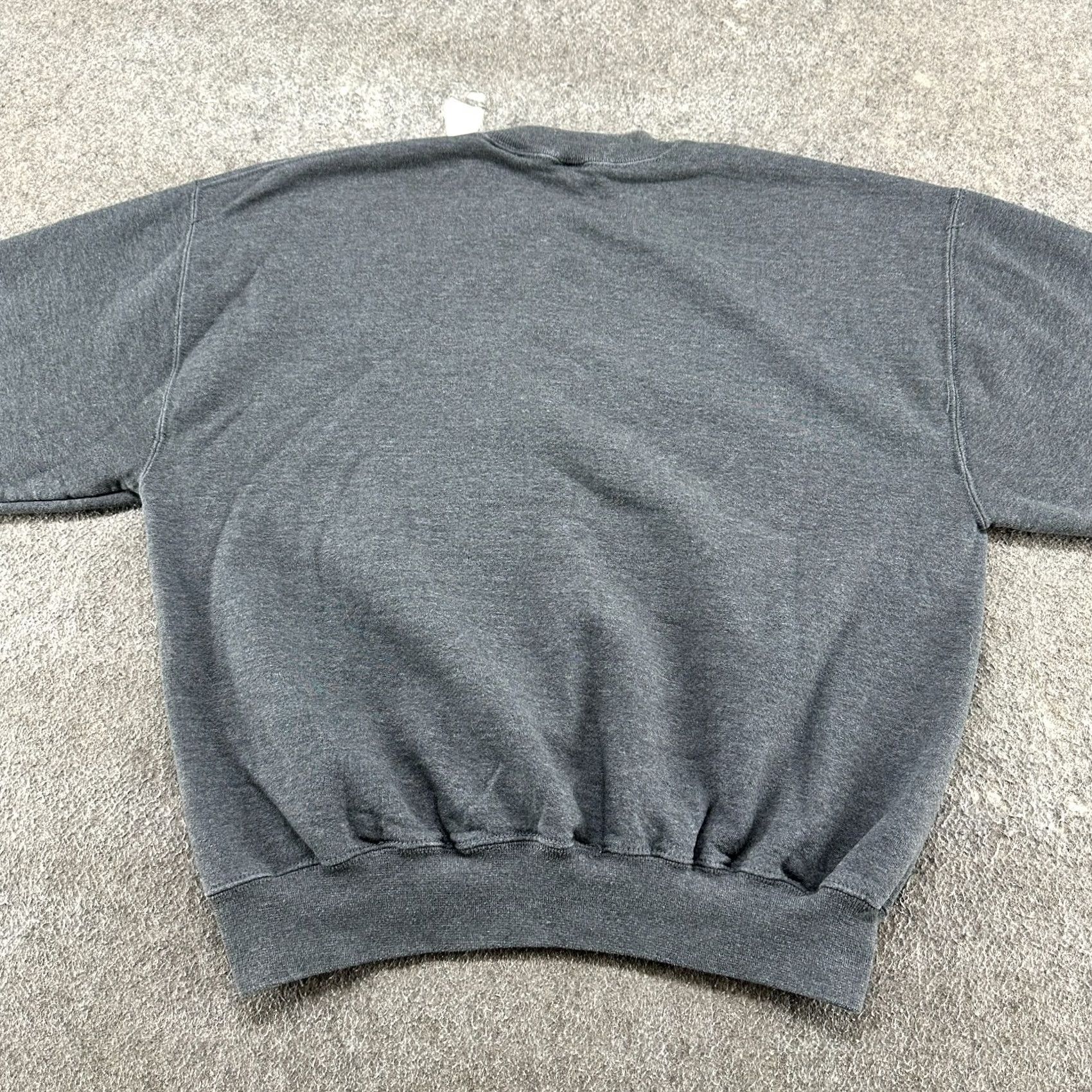 Russell Athletic VINTAGE Russell Sweatshirt Mens XL Gray Pullover Cotton 90s Y2K Crew Neck Long Sleeve Skater 1/2 Zip Size US XL / EU 56 / 4 - 6 Thumbnail
