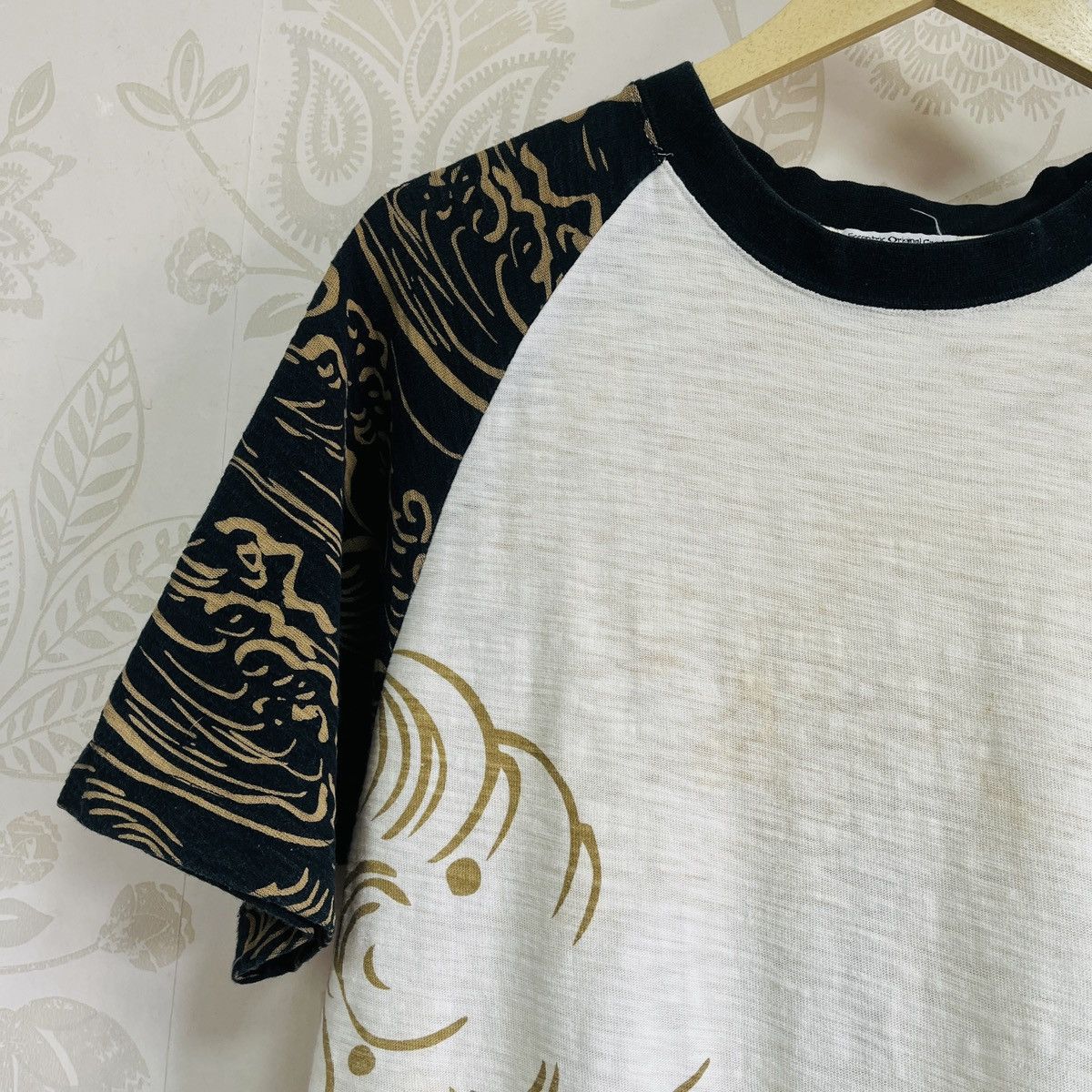 Japanese Brand × Vintage Vintage Kara Kuri Sukajan Embroidered Koi Fish TShirt Japan Size US M / EU 48-50 / 2 - 5 Thumbnail