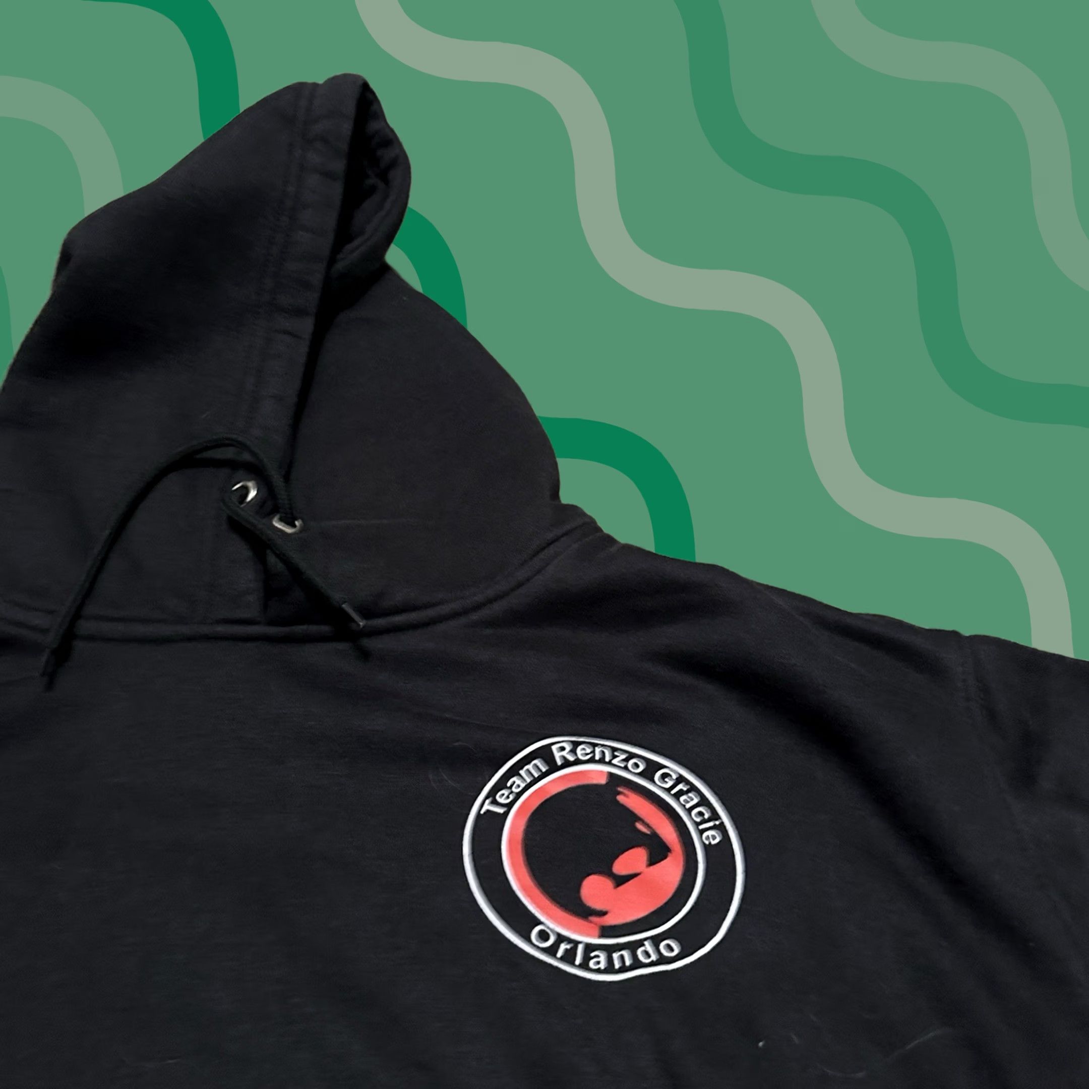 Vintage Renzo Gracie Jiu Jitsu Hoodie Mens 2XL Black Pullover MMA Graphic Print Orlando Size US XXL / EU 58 / 5 - 1 Thumbnail