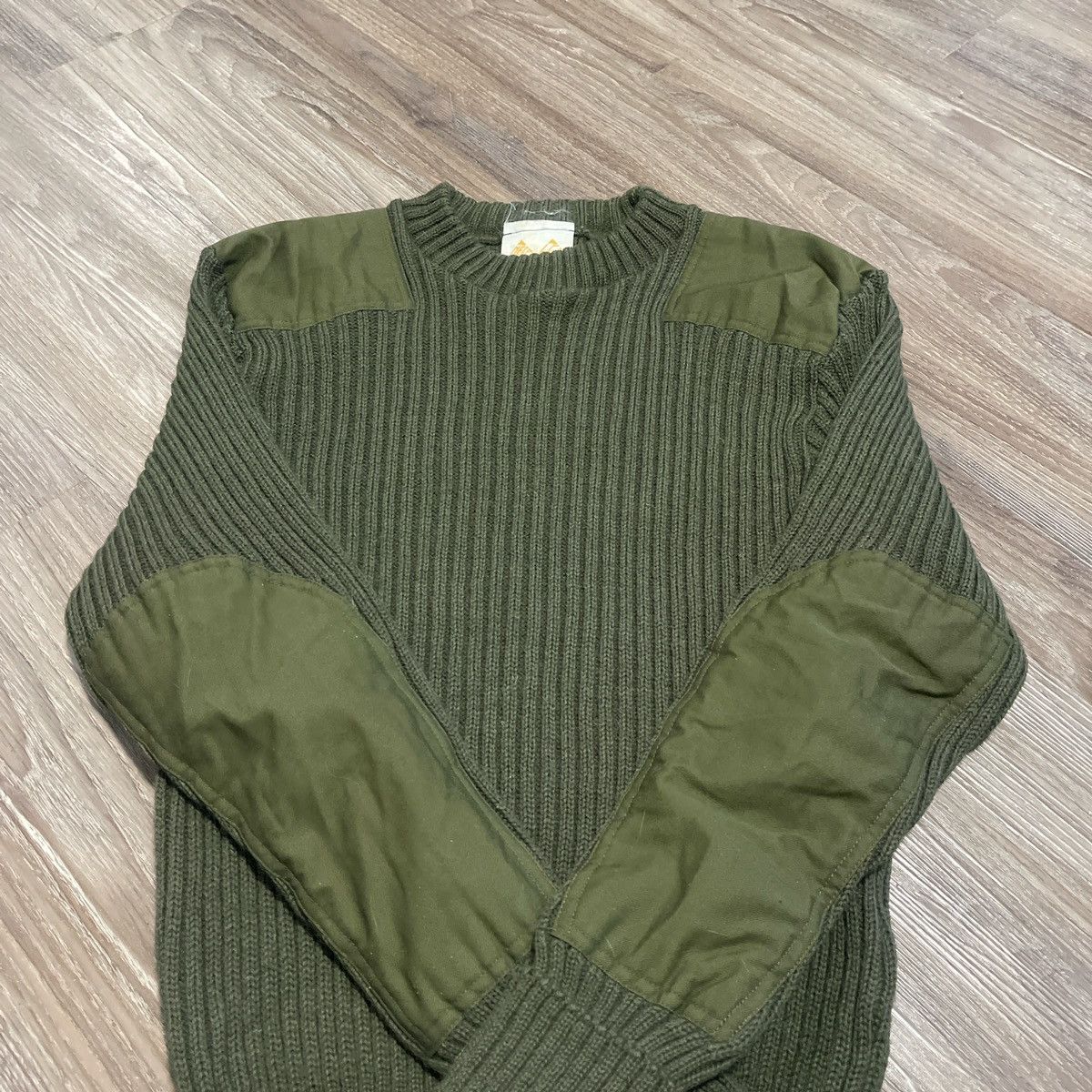 Vintage Vintage 90’s Military Woven Knitted Sweater Size US M / EU 48-50 / 2 - 2 Thumbnail