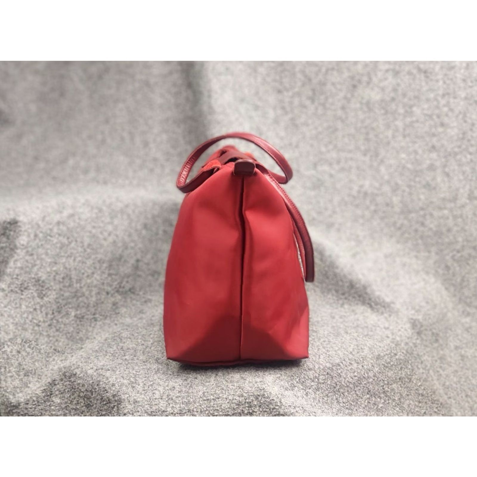 Longchamp Longchamp Le Pliage Néo wine red-colored nylon and leather tote bag Handbag Size ONE SIZE - 3 Thumbnail