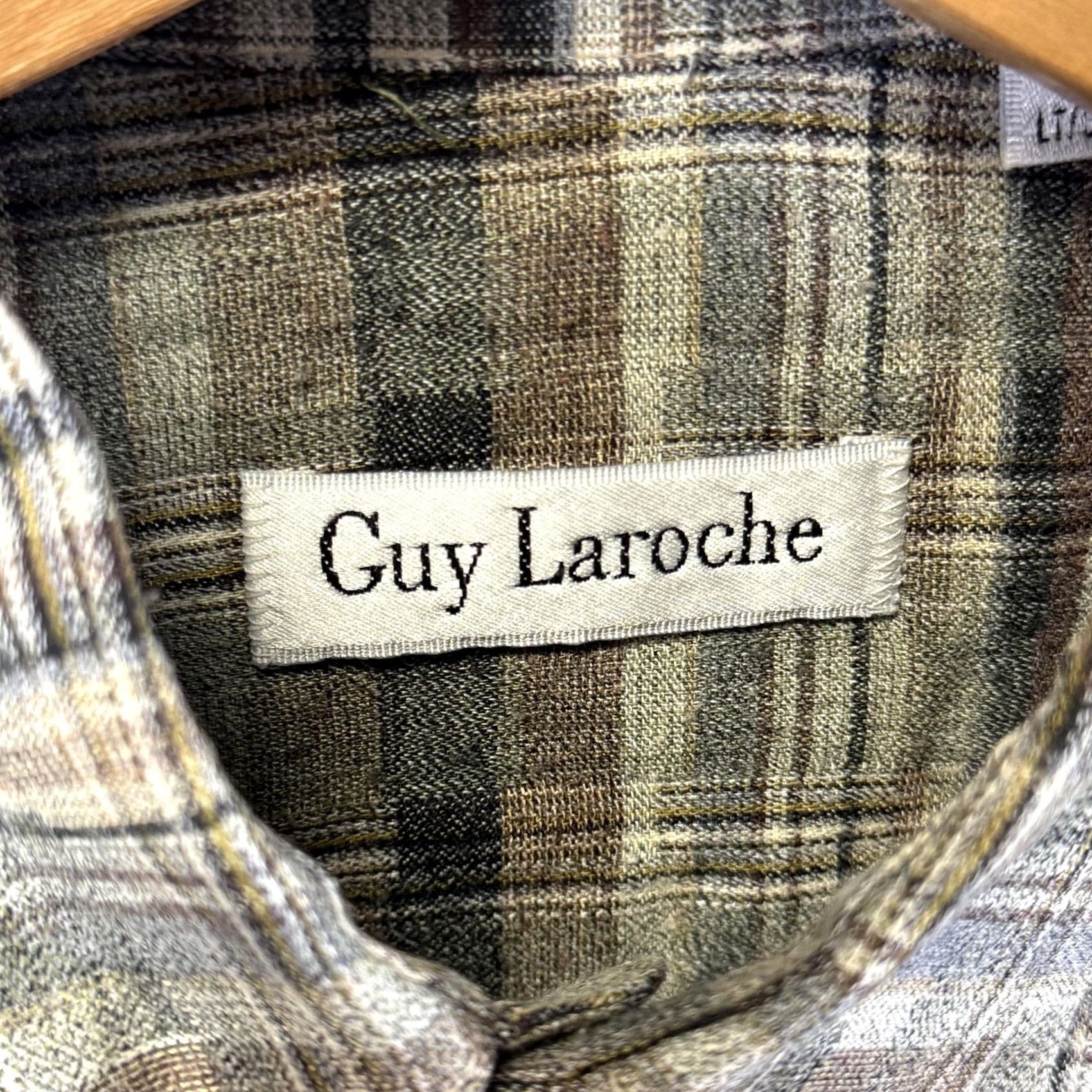 Guy Laroche Guy Laroche Shirt Mens L Gray Plaid Button-Down Long Sleeve Casual Size US L / EU 52-54 / 3 - 4 Thumbnail