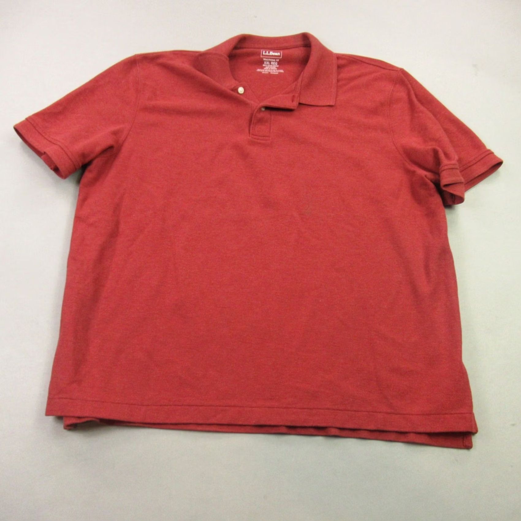 Vintage LL Bean Shirt Mens 2XL Red Polo Short Sleeve Lightweight Outdoor Traditional Polo Shirt Mens Regular Red 2XL Golf Classic Mens Size US XXL / EU 58 / 5 - 2 Thumbnail