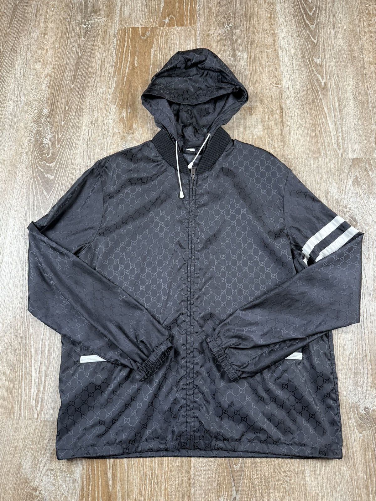Gucci Gucci Monogram Hooded Light Jacket Size US L / EU 52-54 / 3 - 1 Thumbnail