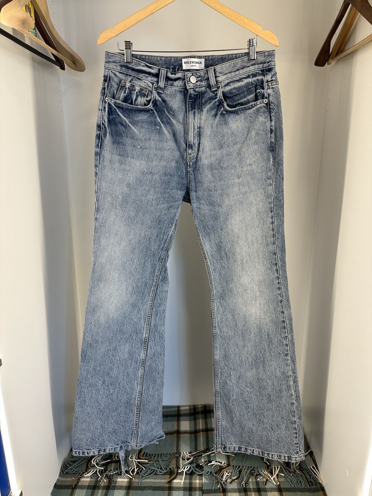 Balenciaga Balenciaga Lost Tape Flare Jeans Grailed