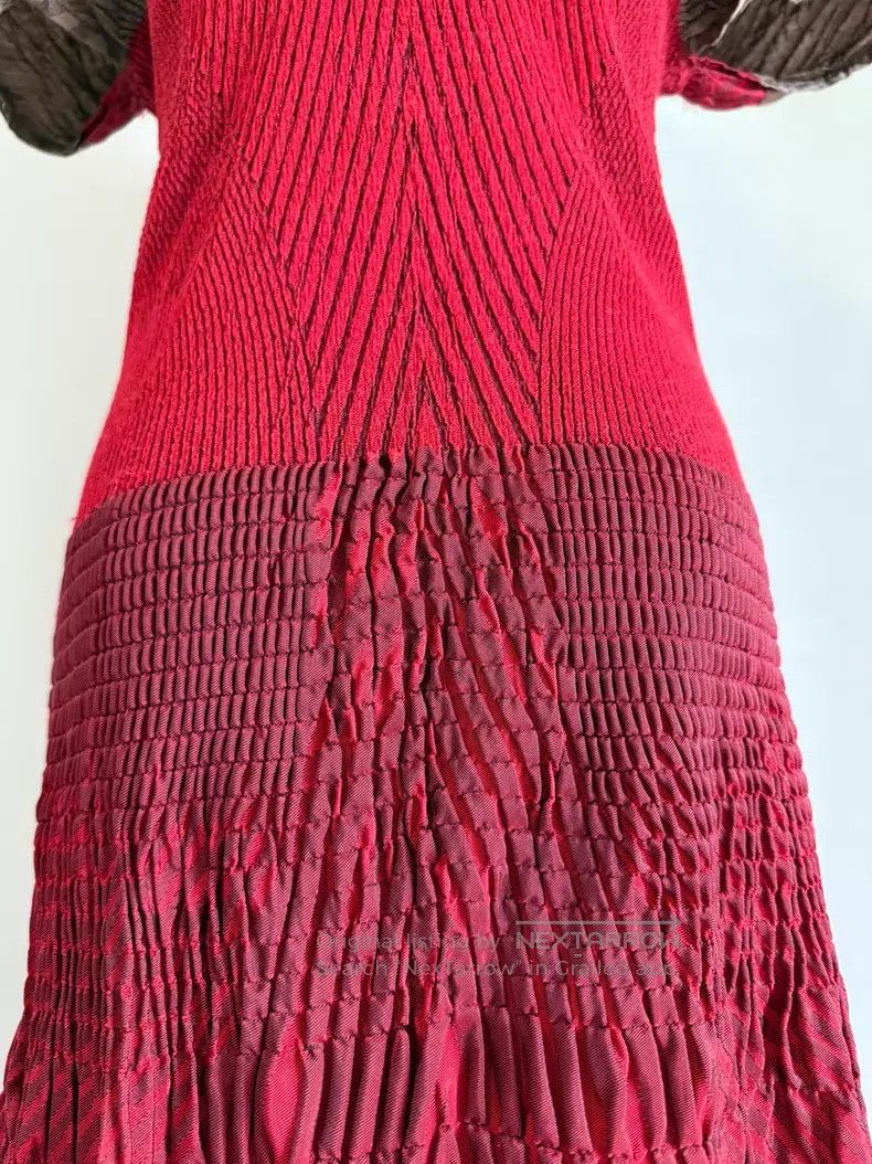 Issey Miyake Issey Miyake Red Dress Size M / US 6-8 / IT 42-44 - 5 Thumbnail