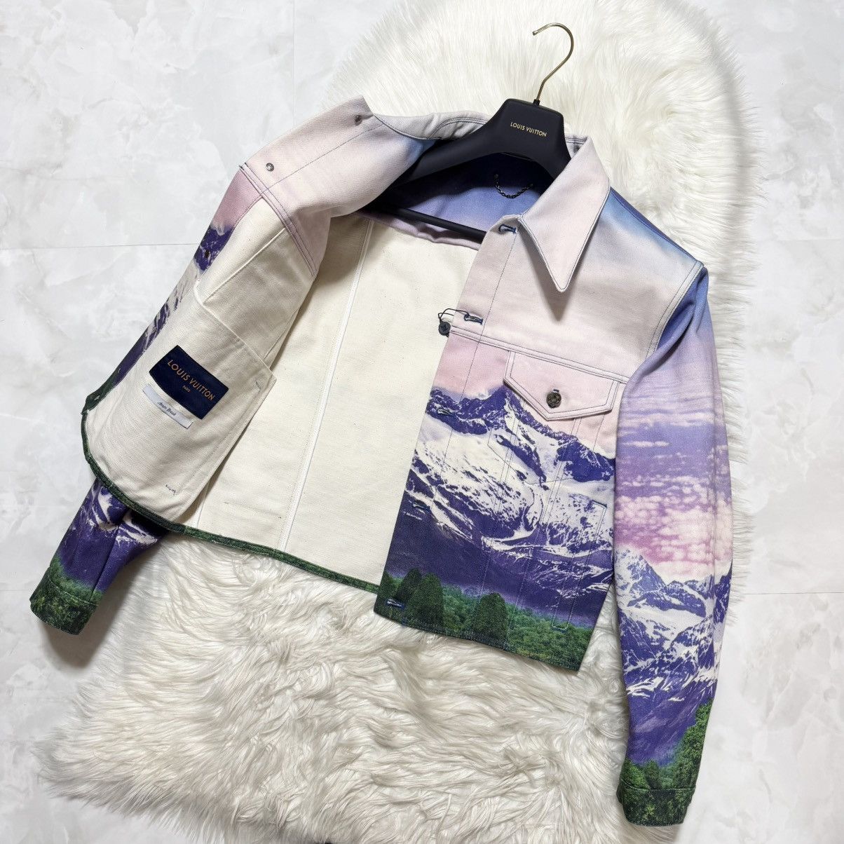 Louis Vuitton New Louis Vuitton Landscape Denim Jacket Monogram Leater Size US M / EU 48-50 / 2 - 10 Thumbnail