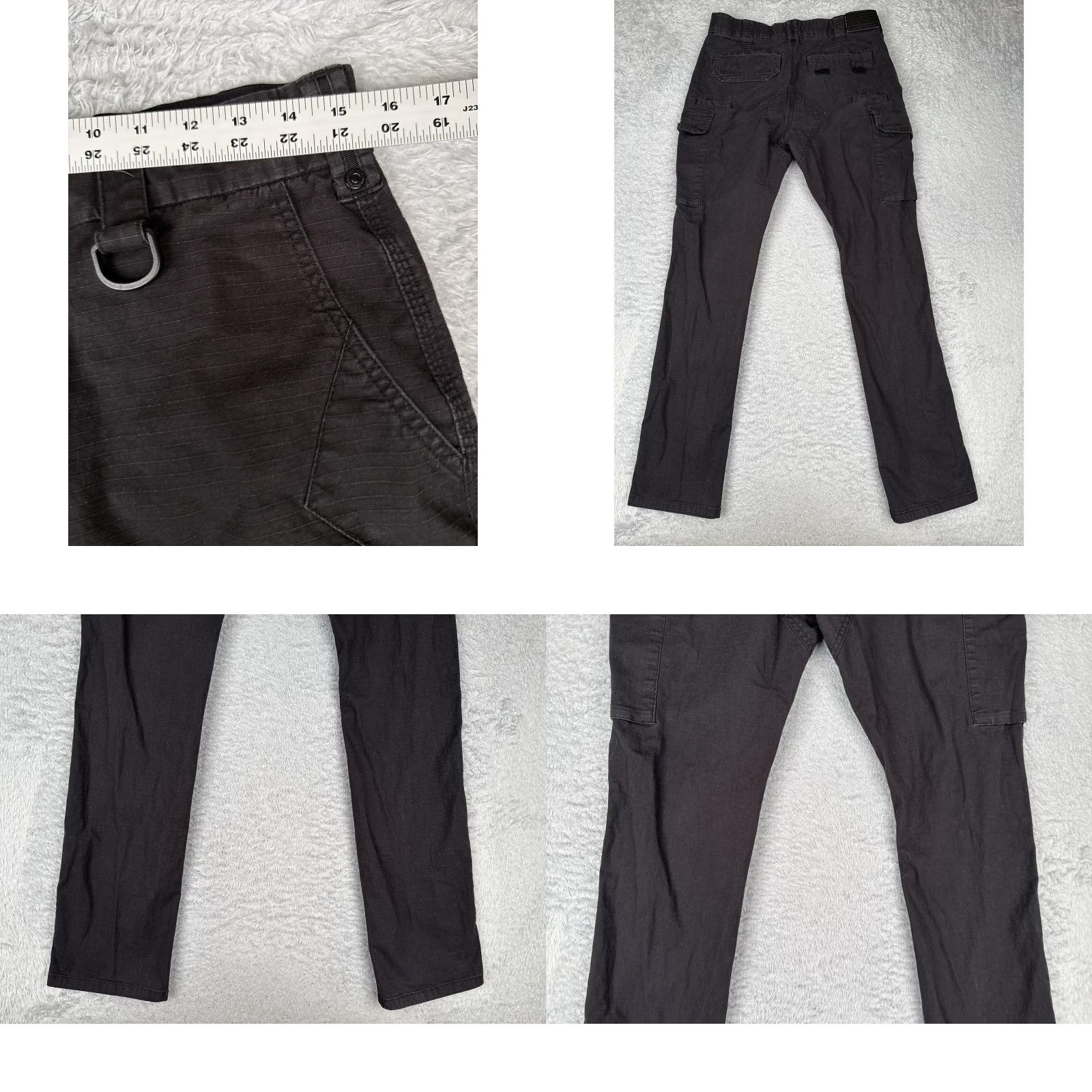 Vintage Howitzer Patriot Tactical Pants Mens 31x34 Black Cargo Ripstop Utility LEO EMT Pants Regular Black Mens Cargo Pants Size US 31 - 9 Thumbnail