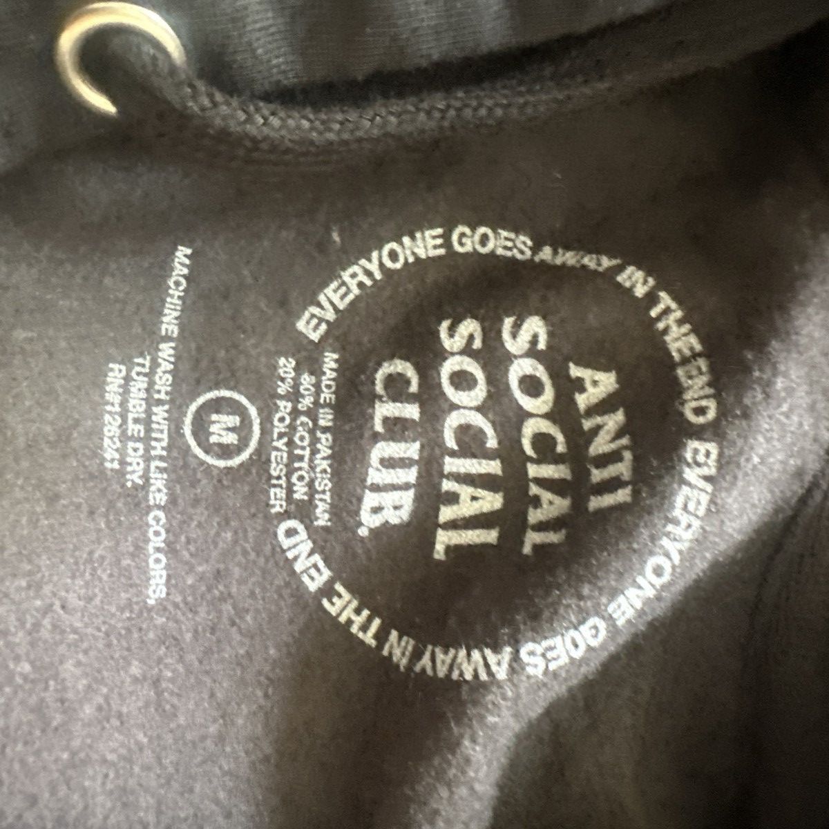 Anti Social Social Club Anti Social Social Club Butterfly Hoodie Black DDR Size M Size US M / EU 48-50 / 2 - 4 Thumbnail