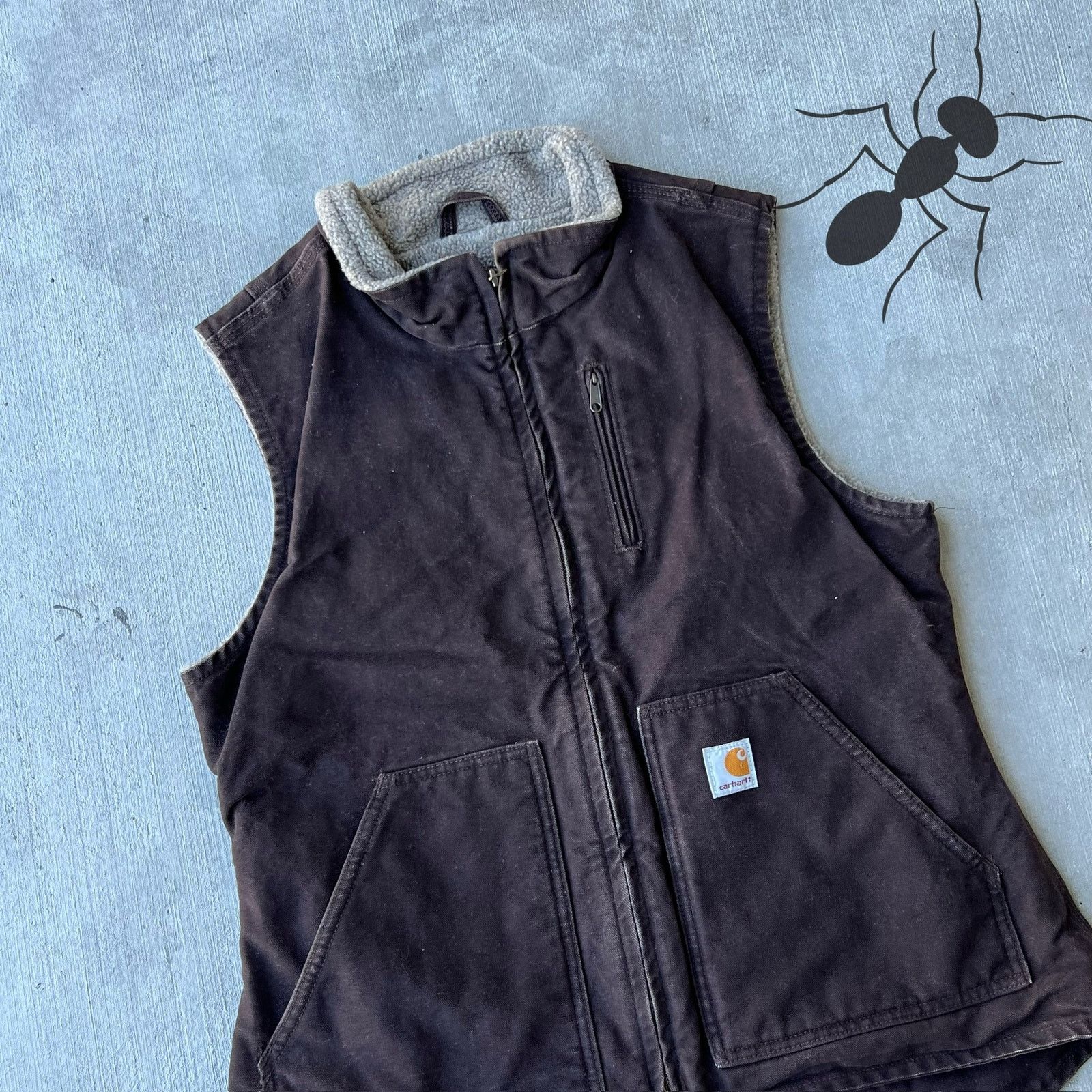 Carhartt × Vintage Carhartt WOMENS V001 DKB brown work wear vest Size US M / EU 48-50 / 2 - 2 Thumbnail