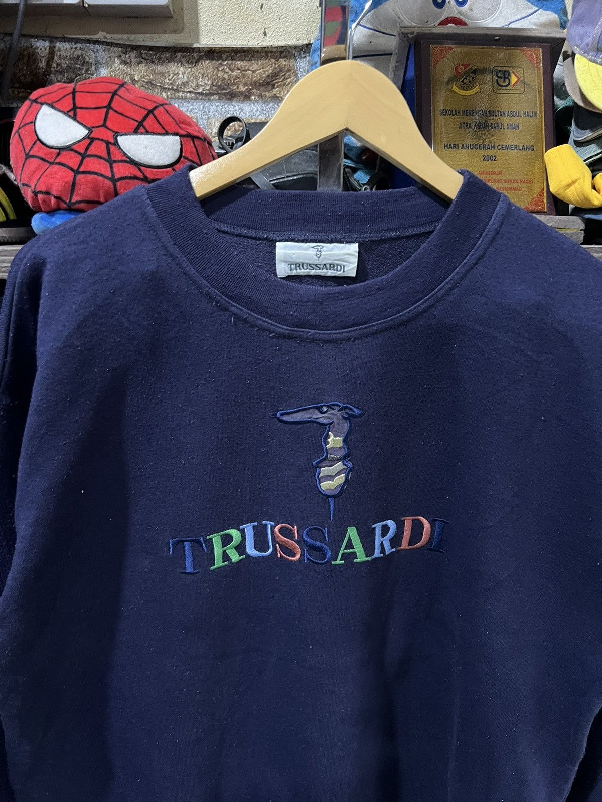 Trussardi 🔥Vintage Trussardi Big Logo Crewneck Sweatshirt Size US M / EU 48-50 / 2 - 4 Thumbnail