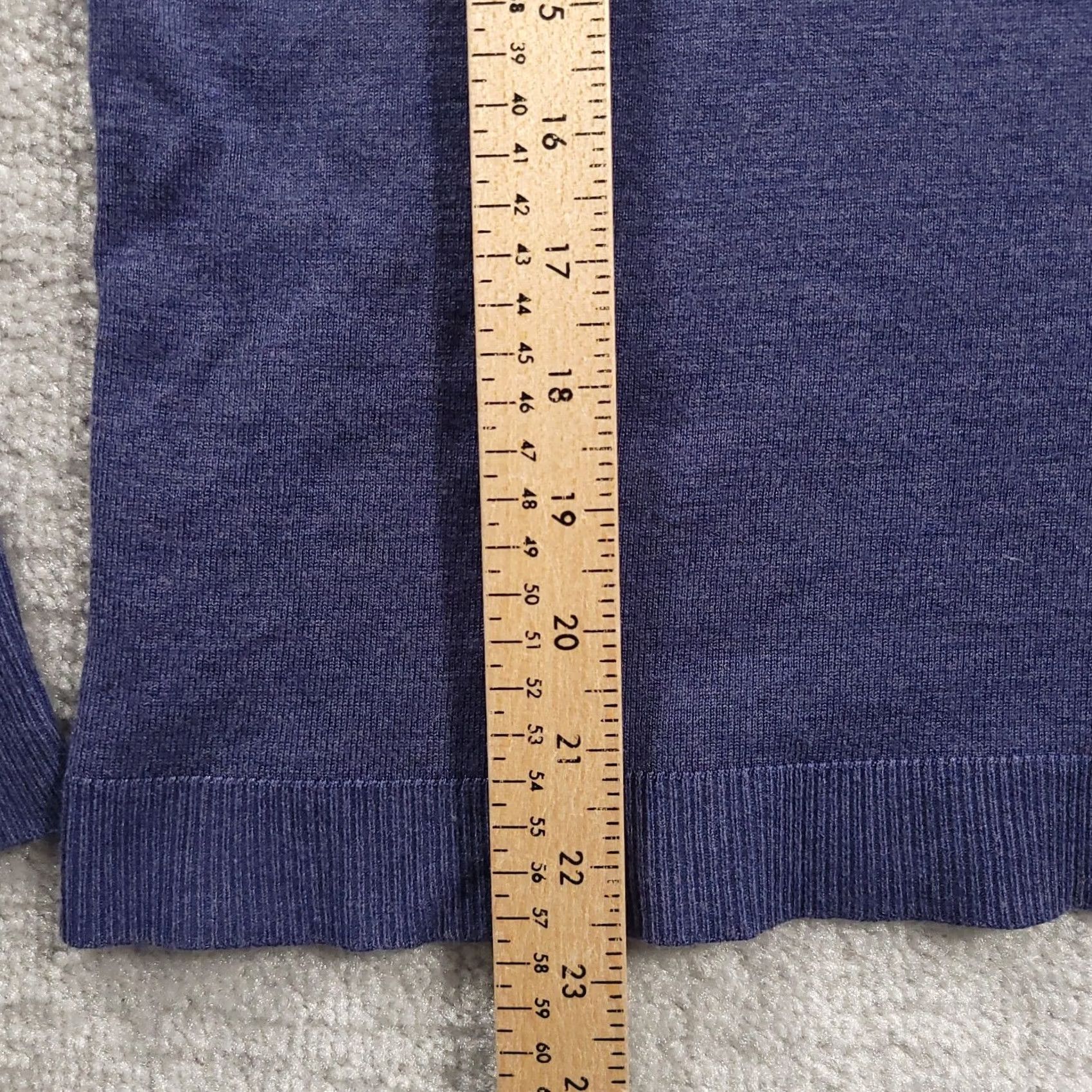 Vintage Carmen Marc Valvo Sweater Top Womens Large Blue Crewneck Lace Up Shoulders Knit Pullover Size L / US 10 / IT 46 - 6 Thumbnail