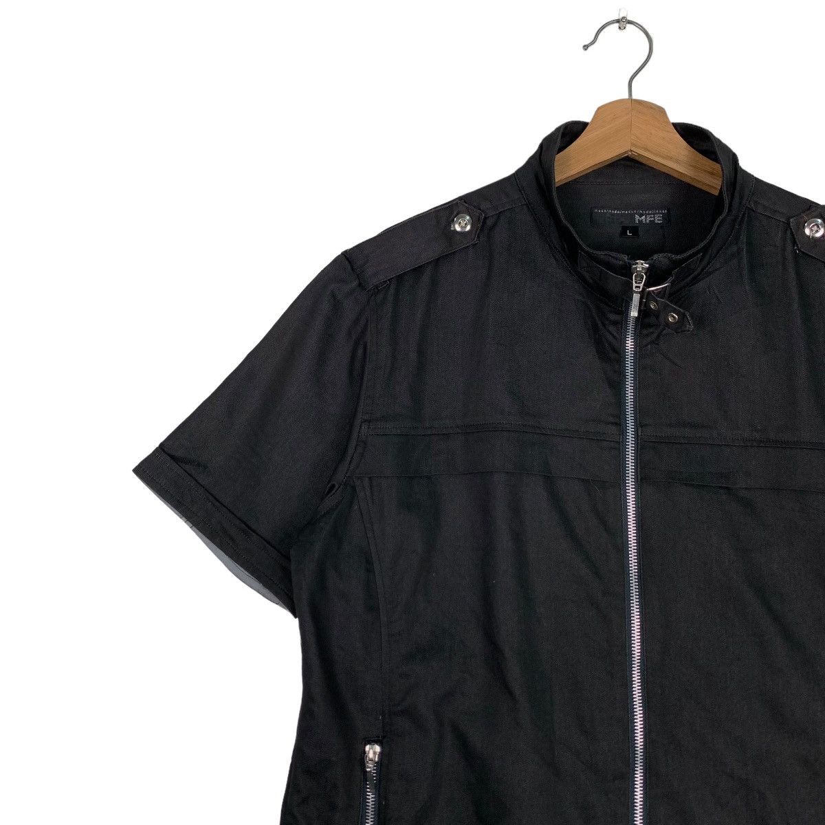 Other MFE Short Sleeve Black Casual Jacket #0488-C22 Size US L / EU 52-54 / 3 - 6 Thumbnail