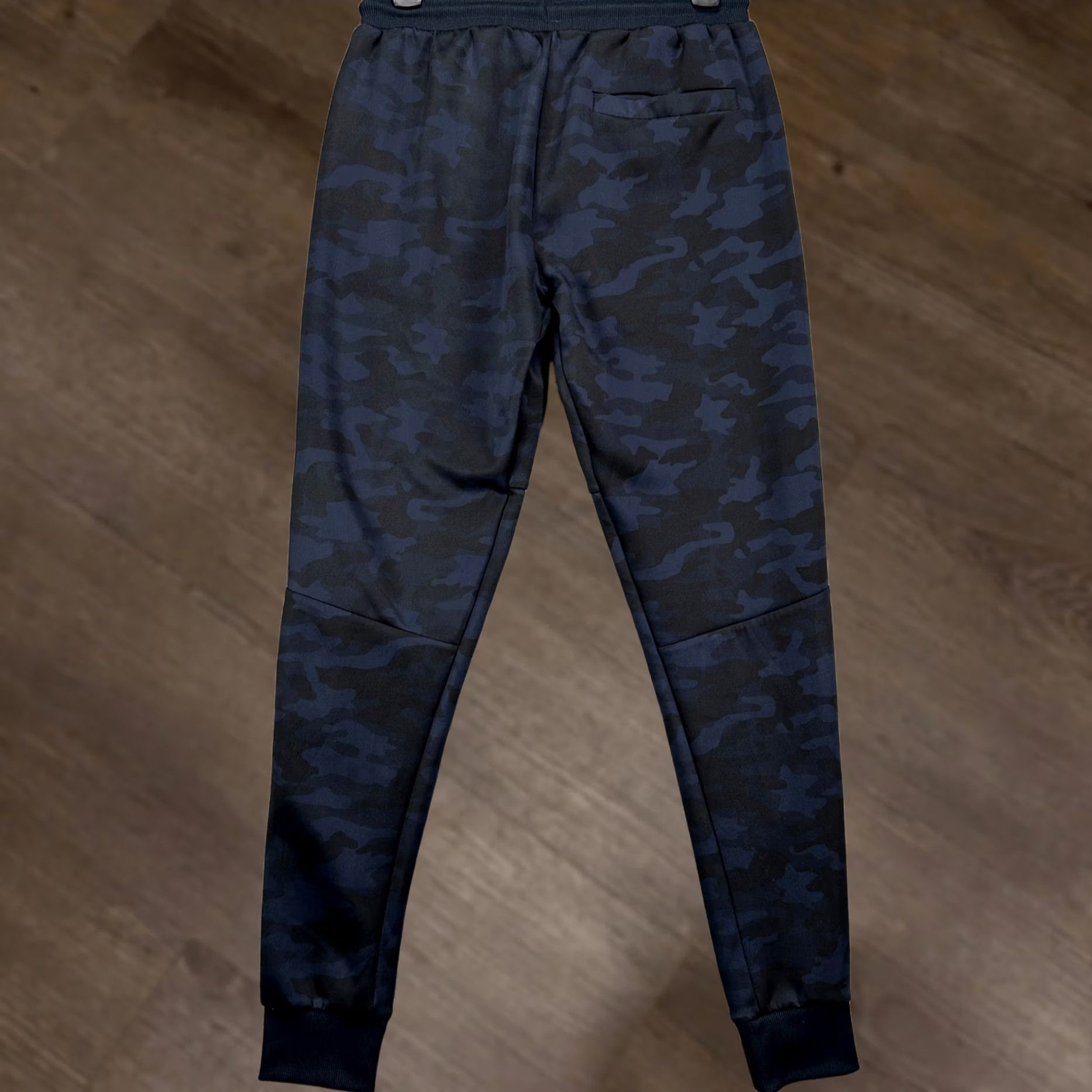 YoungLA Young LA Pants Jogger Mens Medium Blue Black Camo Drawstring Pocket Logo Pull On Size US 31 - 1 Thumbnail