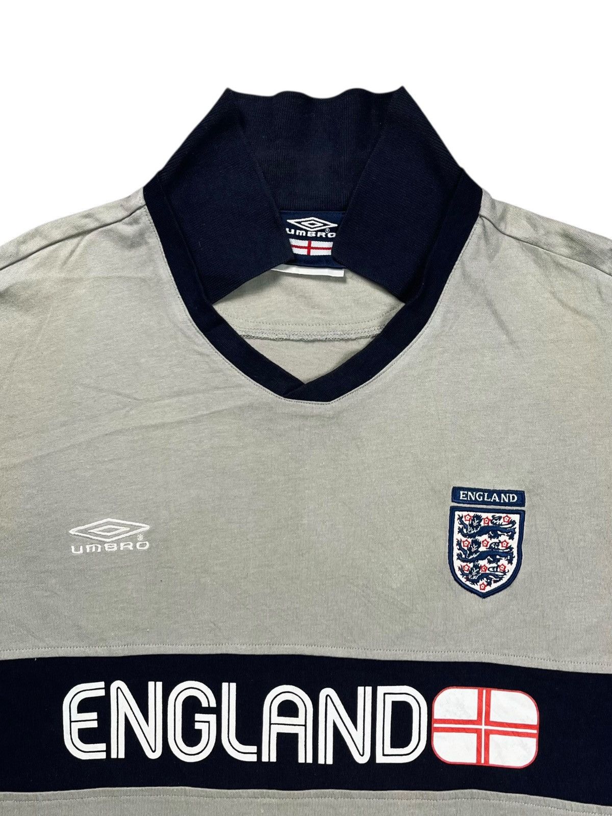 Hysteric Glamour Trashed Vintage Umbro England Collar Tee Size US M / EU 48-50 / 2 - 4 Thumbnail