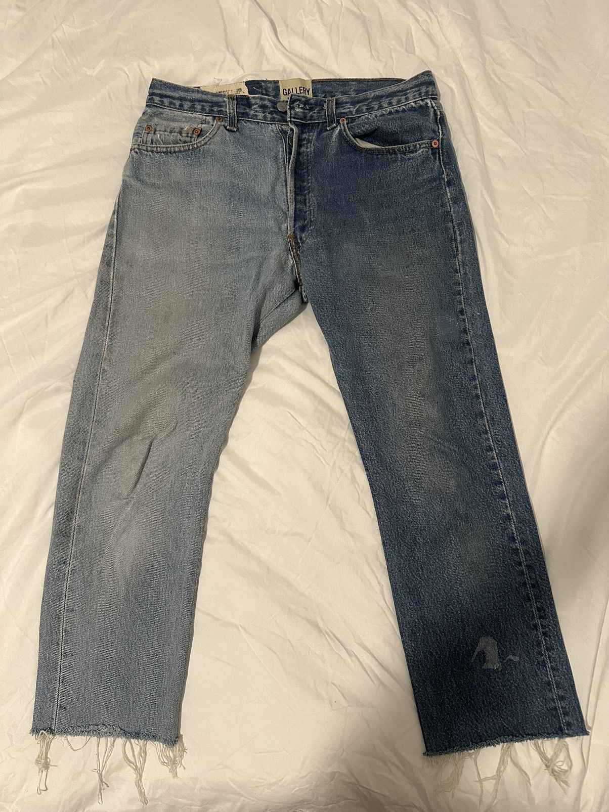Gallery Dept. Gallery Dept Two-toned Raw Hem Denim Jeans Size US 30 / EU 46 - 1 Thumbnail
