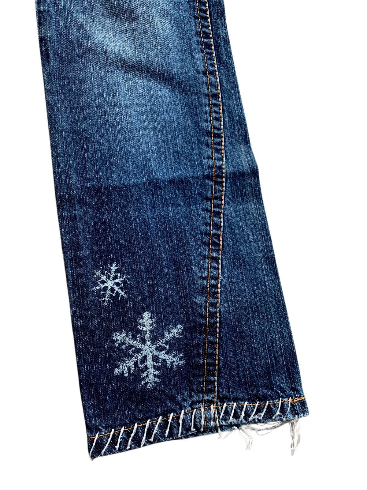 If Six Was Nine × Japanese Brand × Vintage Vintage Y2k Blue Moon Blue Hairy Jeans Japanese Style 🇯🇵 Size 30" / US 8 / IT 44 - 7 Thumbnail