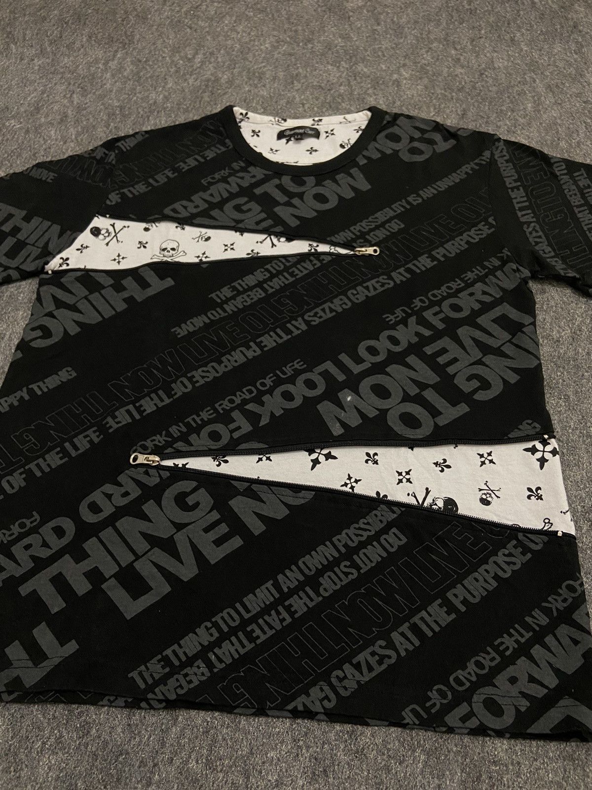 If Six Was Nine × Japanese Brand Beaumont carr punk t-shirt with zipper Size US L / EU 52-54 / 3 - 2 Thumbnail