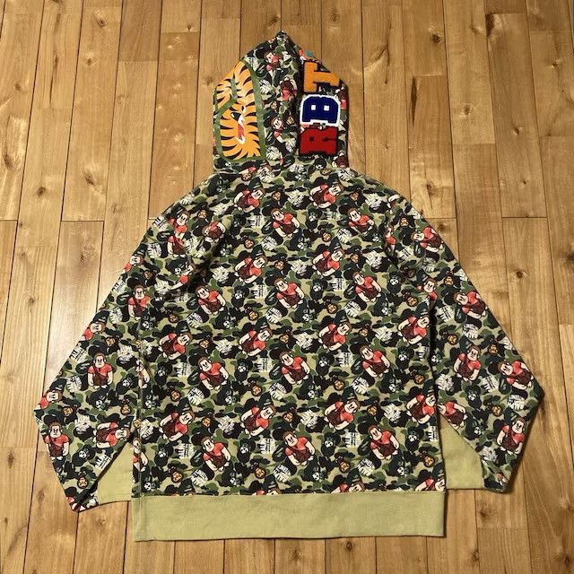 Bape BAPE × Disney Ralph Milo Shark Full Zip Hoodie ABC CAMO APE Size US XXL / EU 58 / 5 - 4 Thumbnail