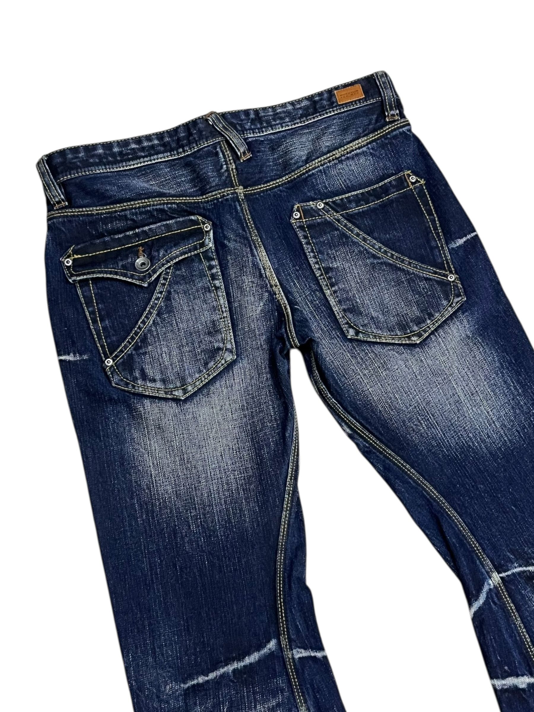 HIDEAWAYS RARE🔥NICOLE CLUB FOR MEN Punk Whiskers Twisted Flare Denim Size US 31 - 8 Thumbnail